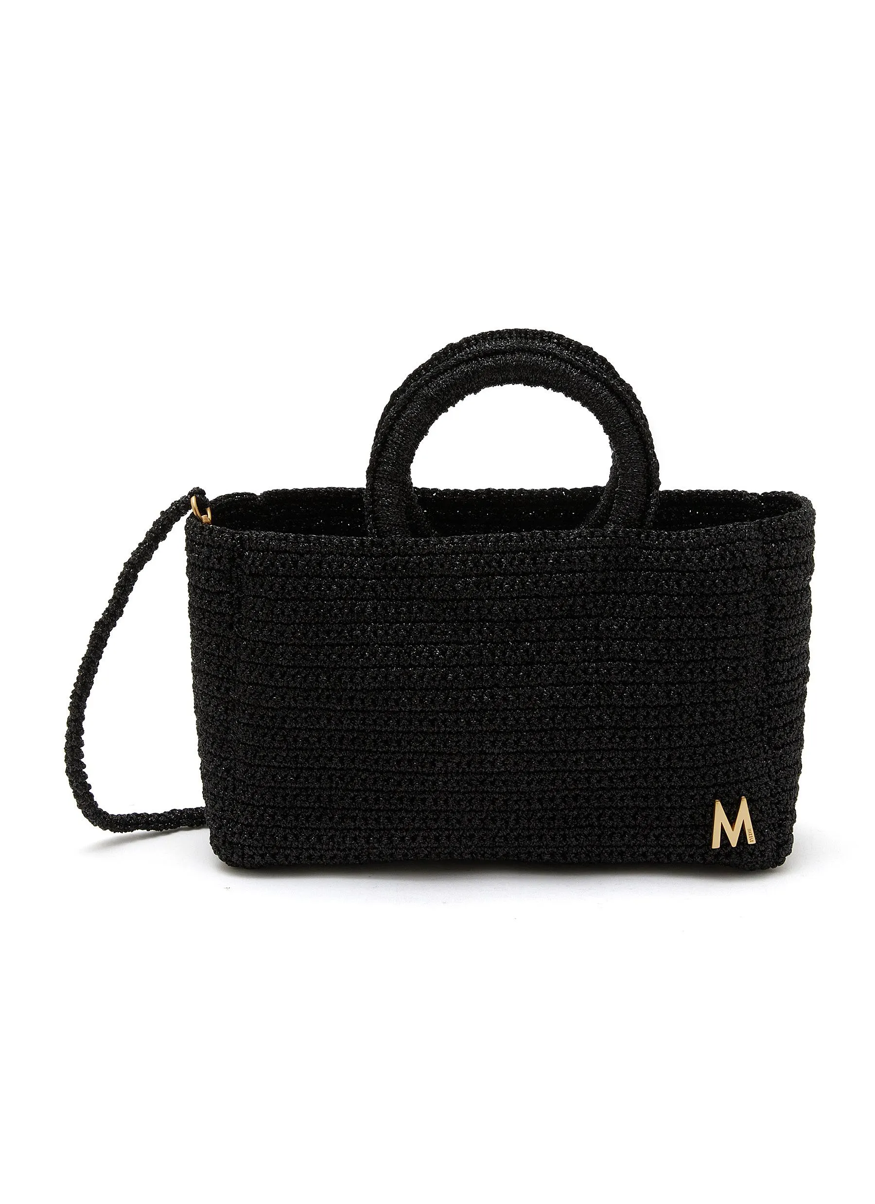 -----------MIZELE  ---- ------------ ----Small Muze Crocheted Lurex Tote Bag --