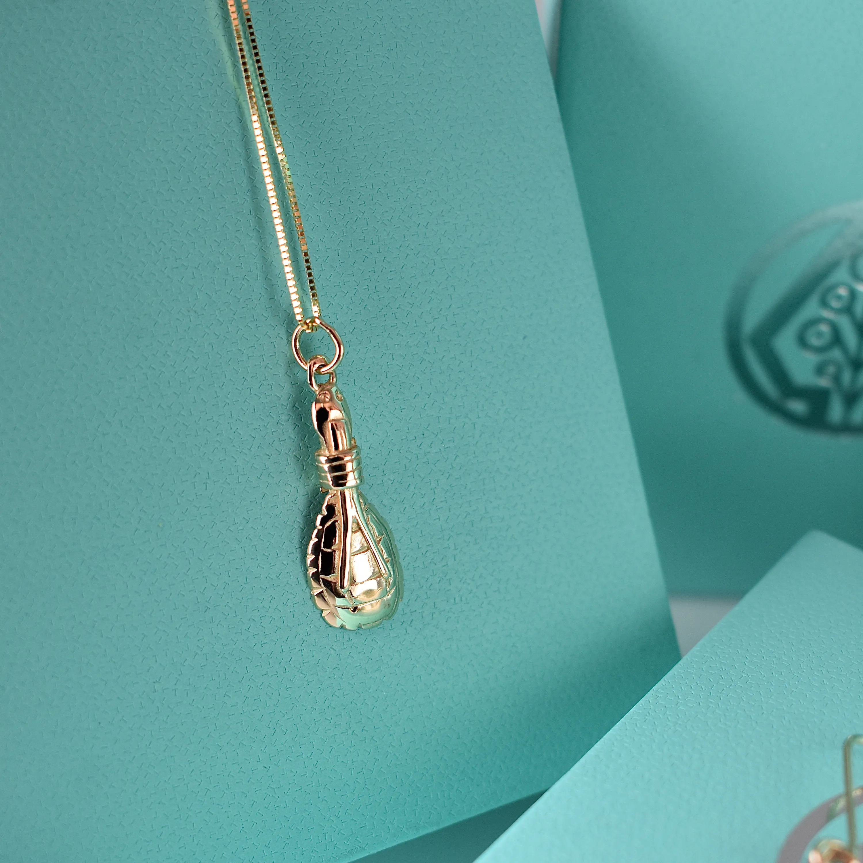 10kt Gold Turtle Rattle Pendant - Shop now