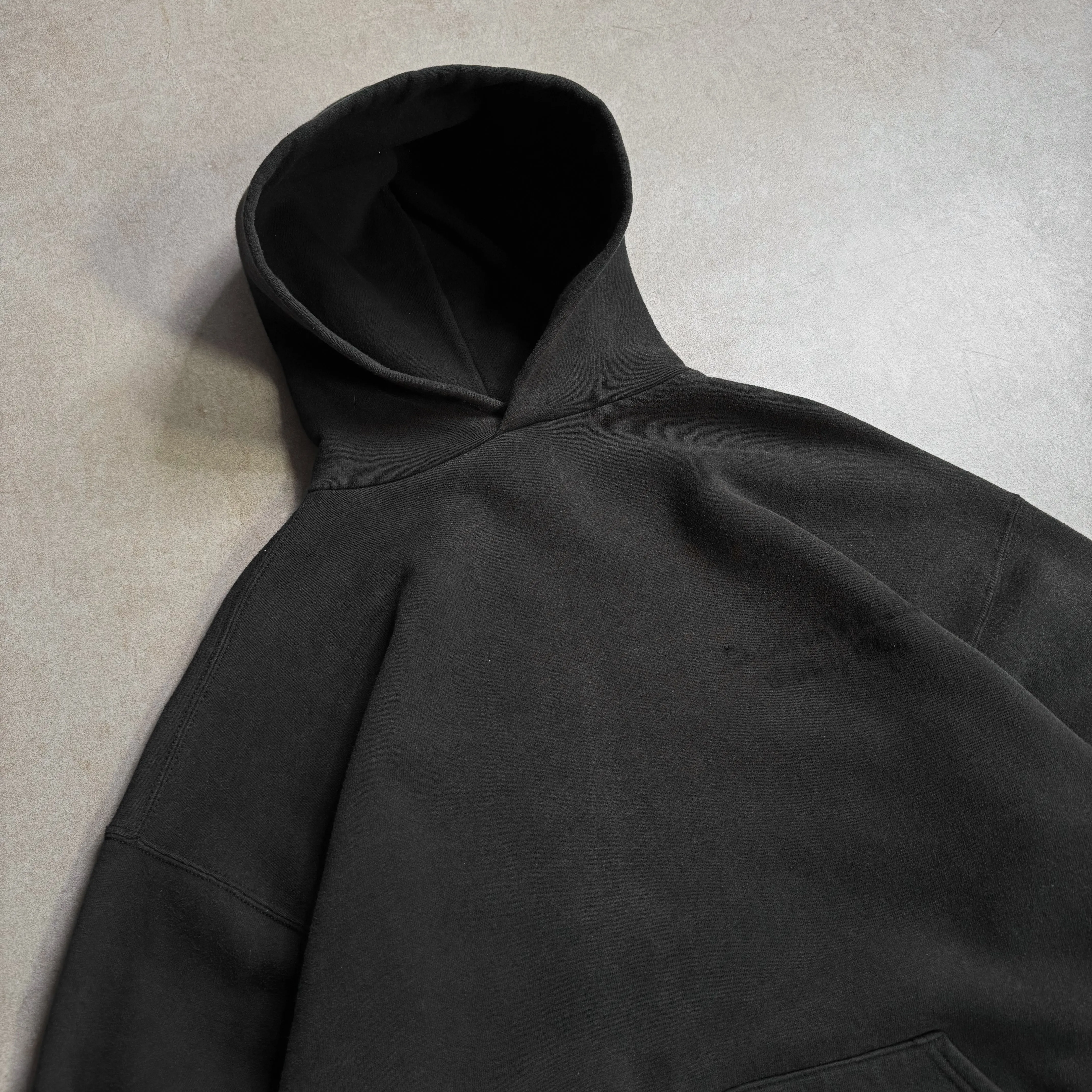 1990s Russell Athletic Black Hoodie - 2XL