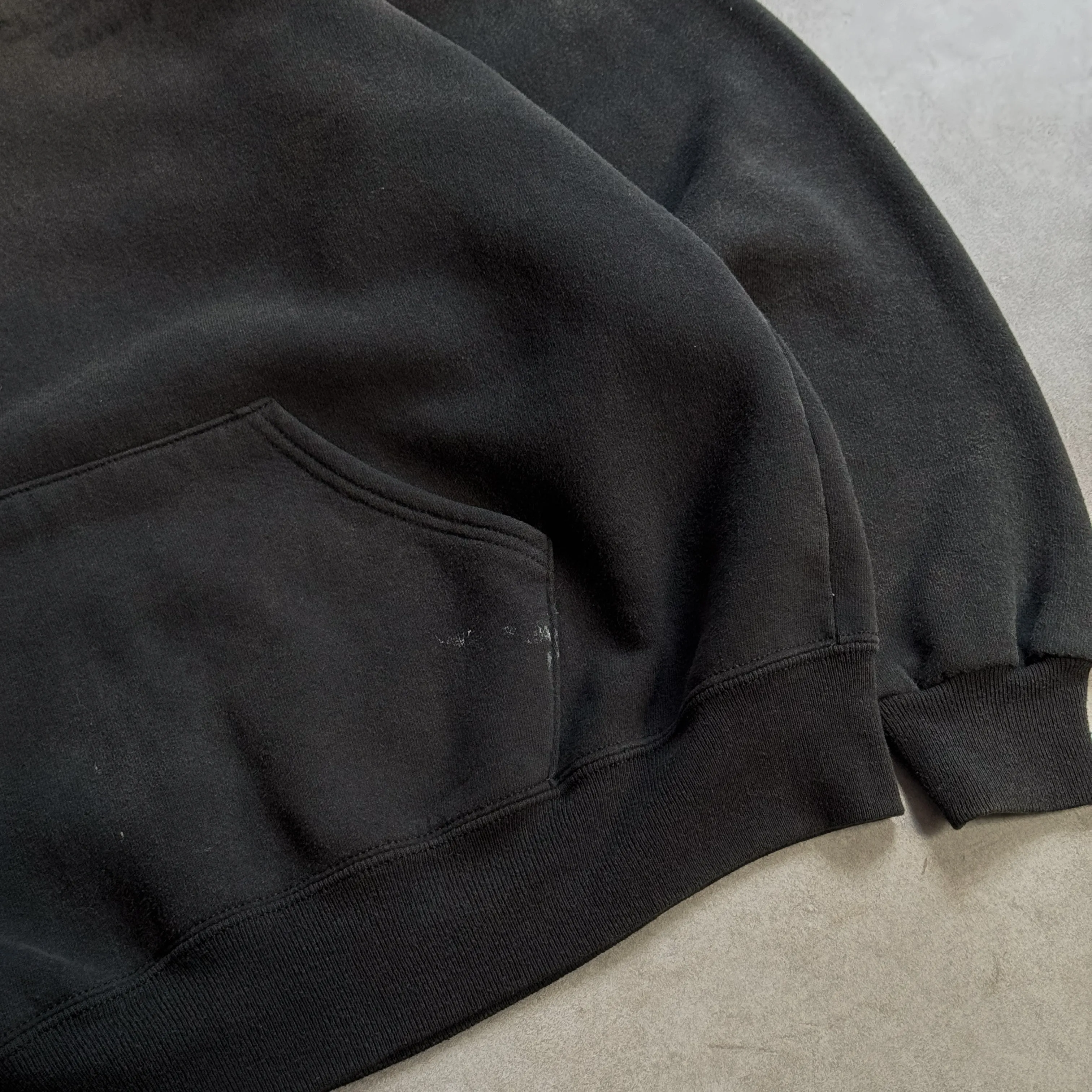 1990s Russell Athletic Black Hoodie - 2XL