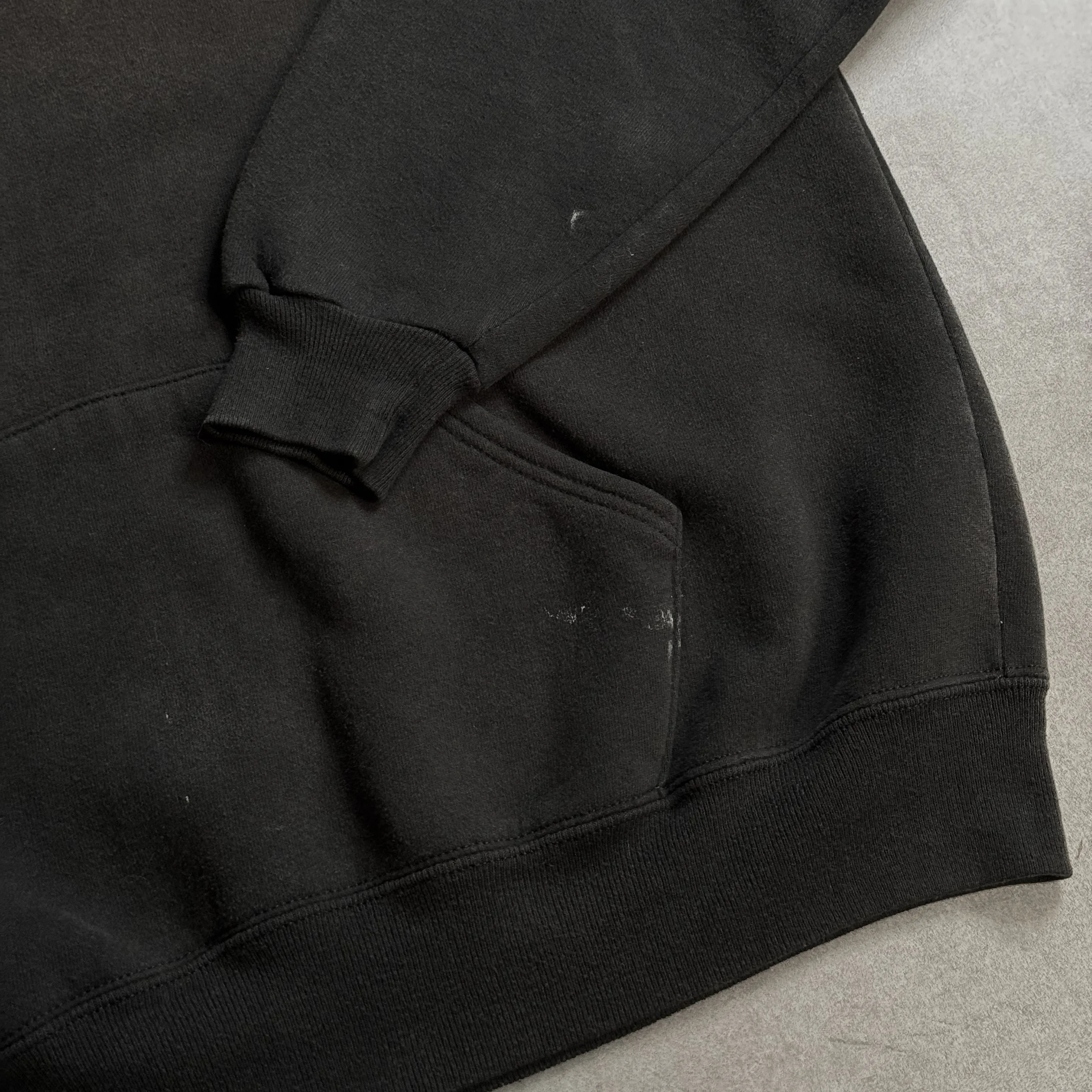 1990s Russell Athletic Black Hoodie - 2XL