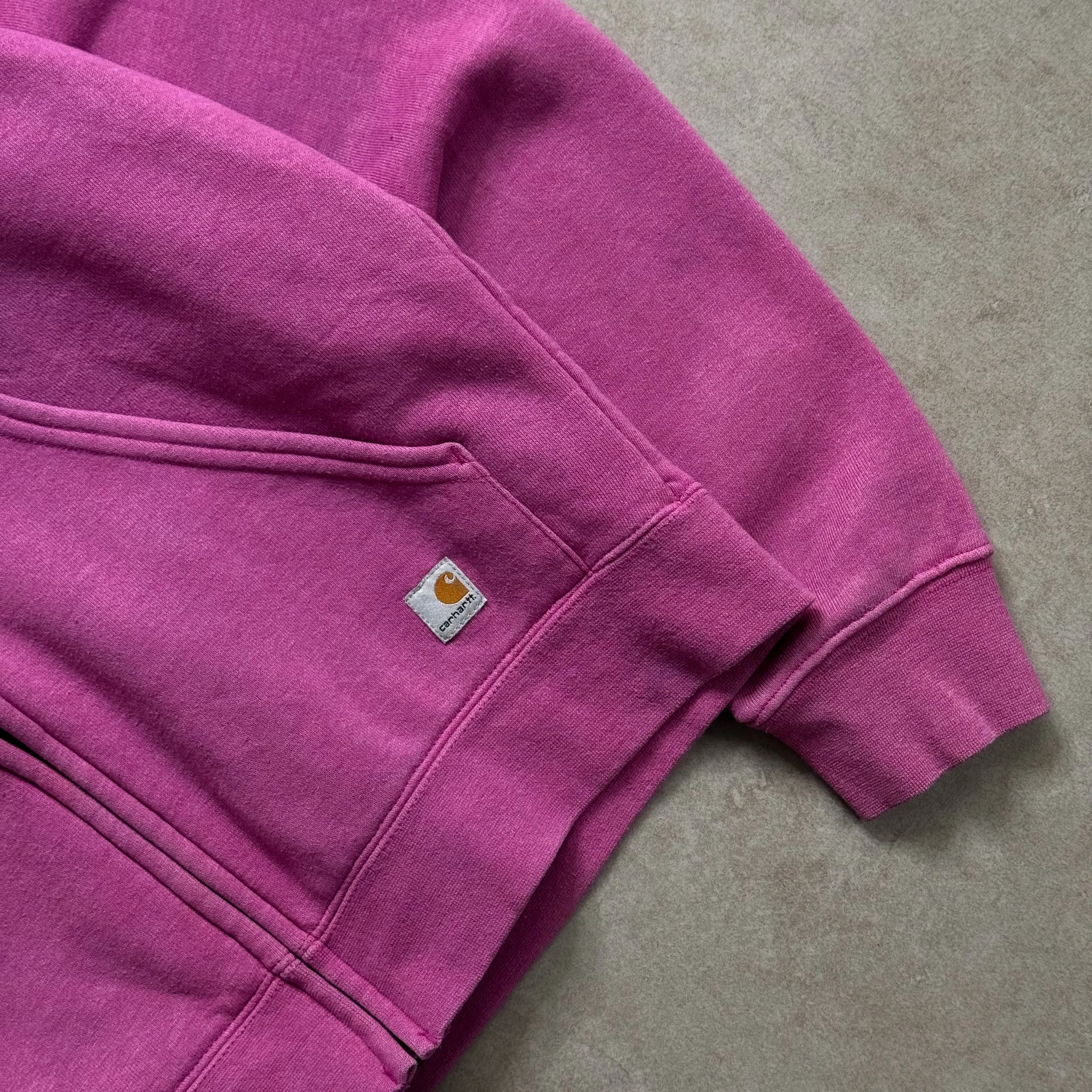 2000s Carhartt Pink Zip Hoodie - S