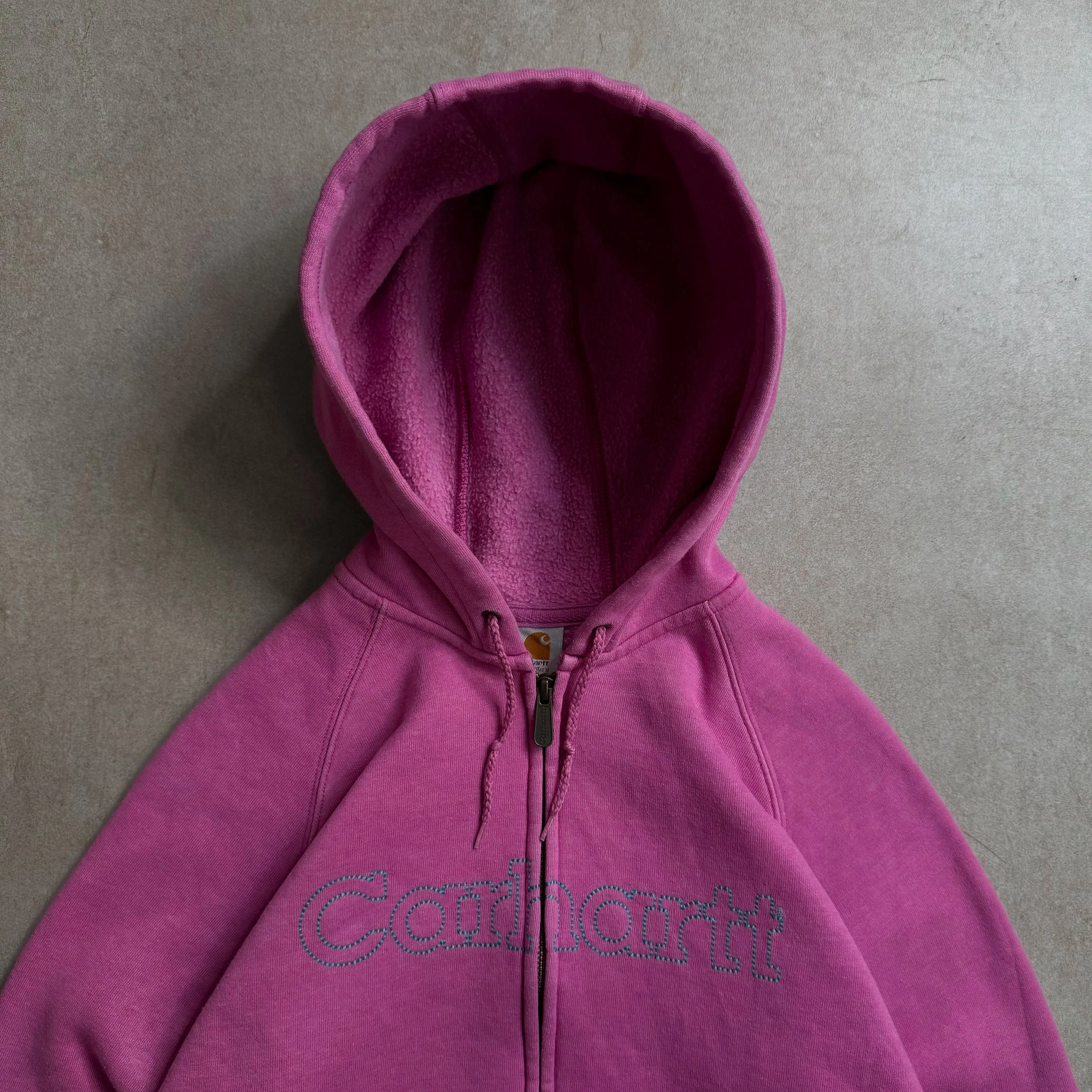 2000s Carhartt Pink Zip Hoodie - S