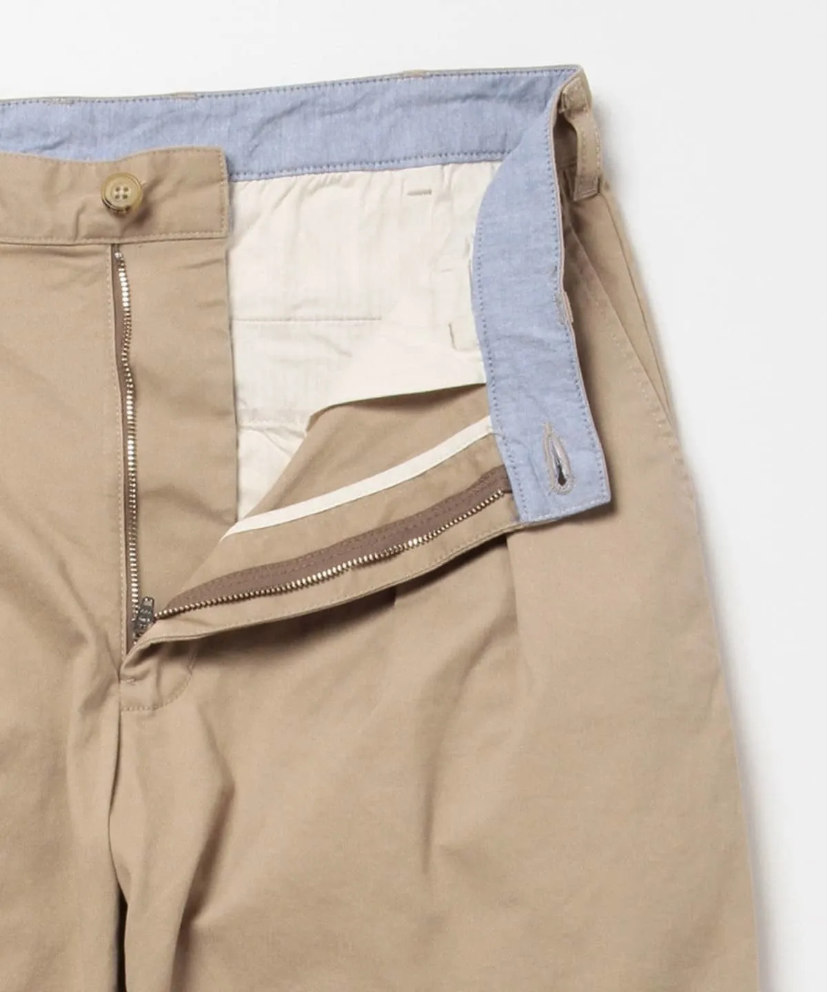 2Pleats Twill Pants - Khaki