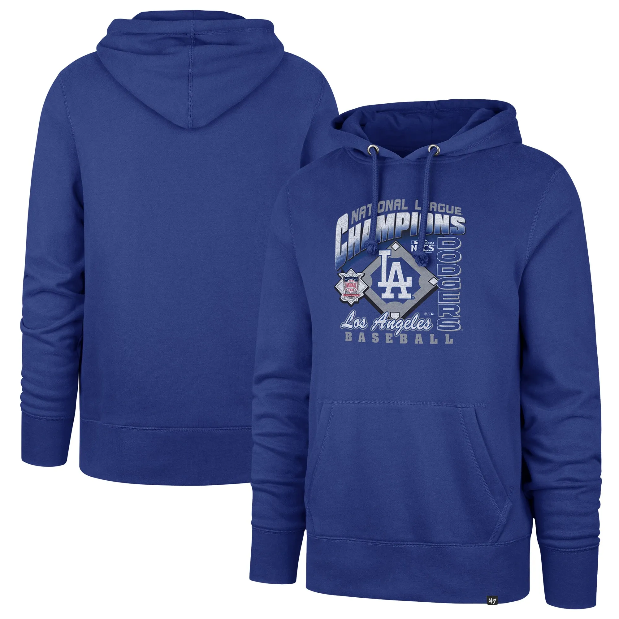 '47 Los Angeles Dodgers Royal 2024 National League Champions Headline Pullover Hoodie