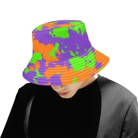 90s Kid Slime Splatter Bucket Hat - Green, Purple, Orange