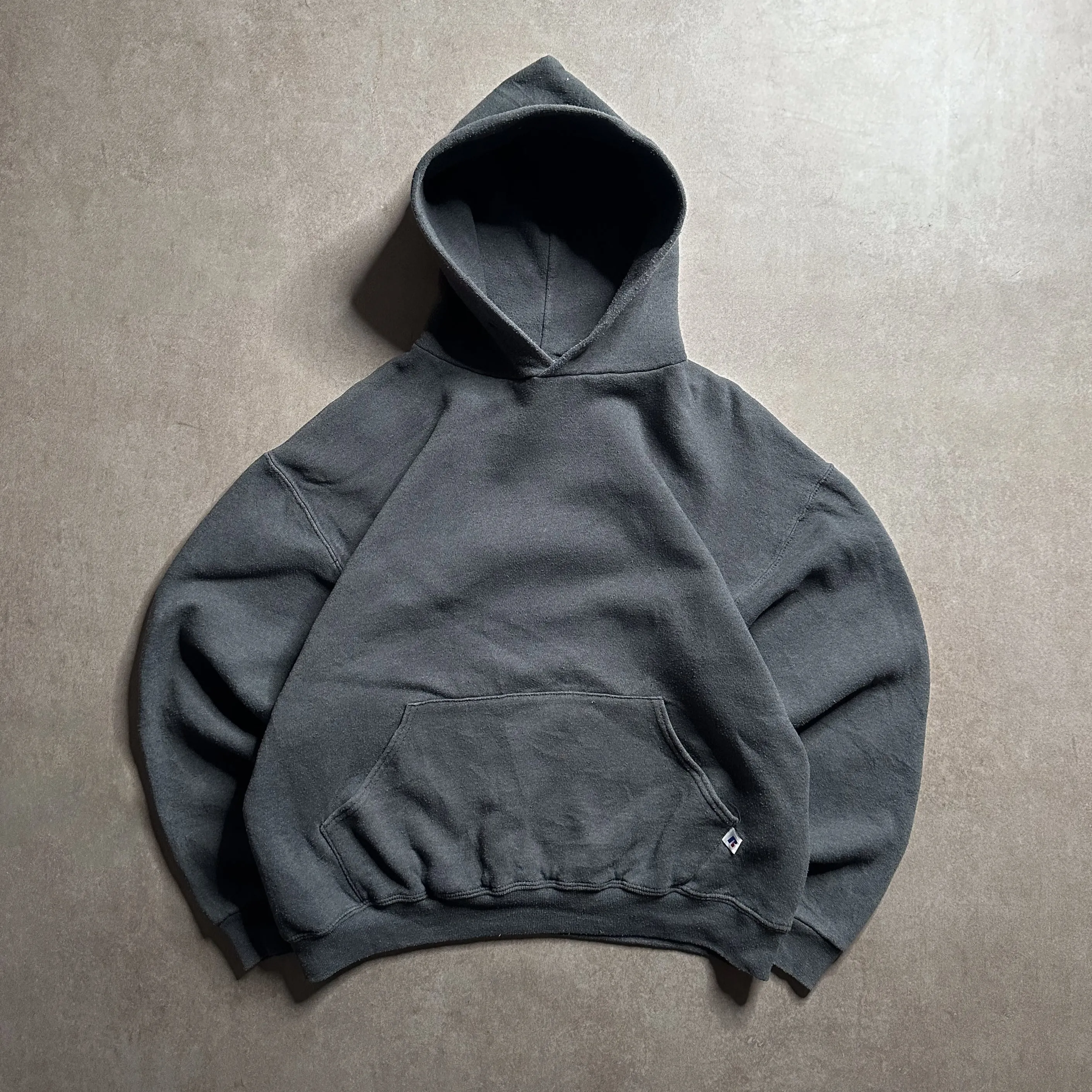 90s Russell Athletic Grey Hoodie - M