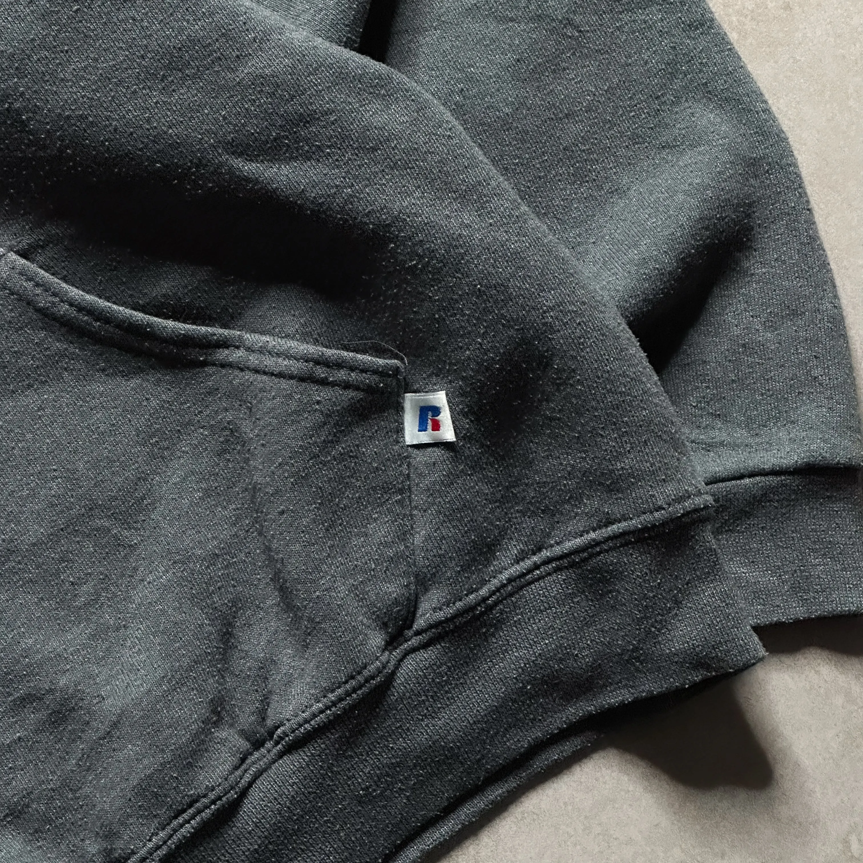 90s Russell Athletic Grey Hoodie - M