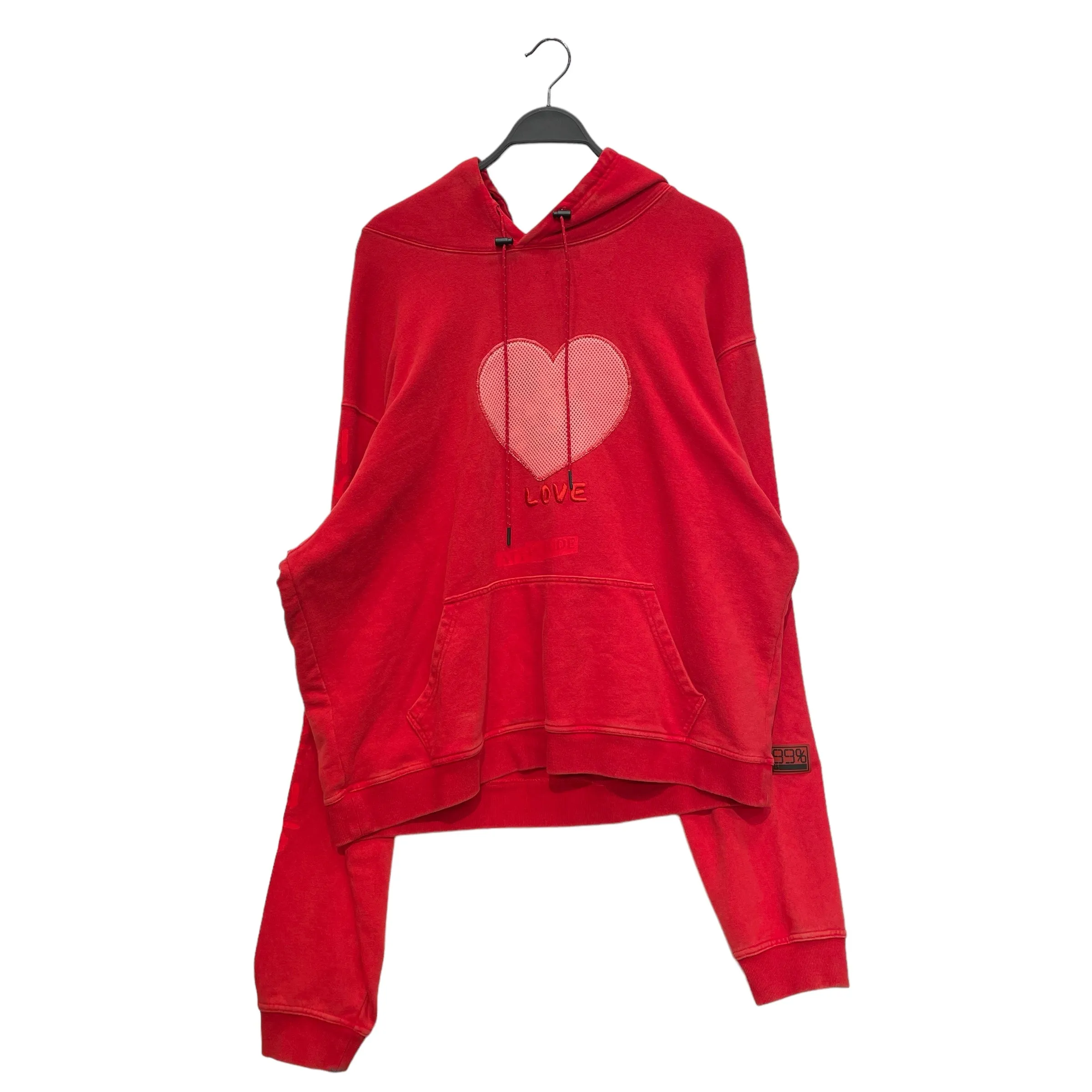 99%IS- Hoodie Graphic Cotton RED LOVE