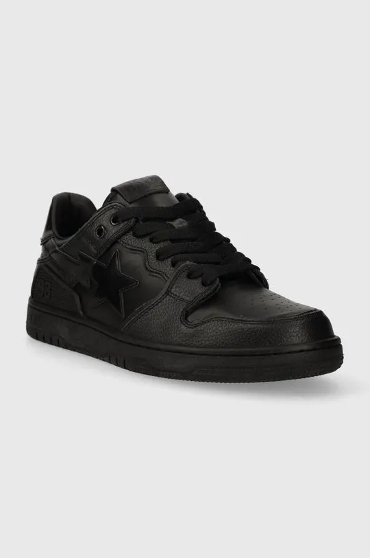 A Bathing Ape leather sneakers BAPE SK8 STA #3 001FWI701010I black color 0