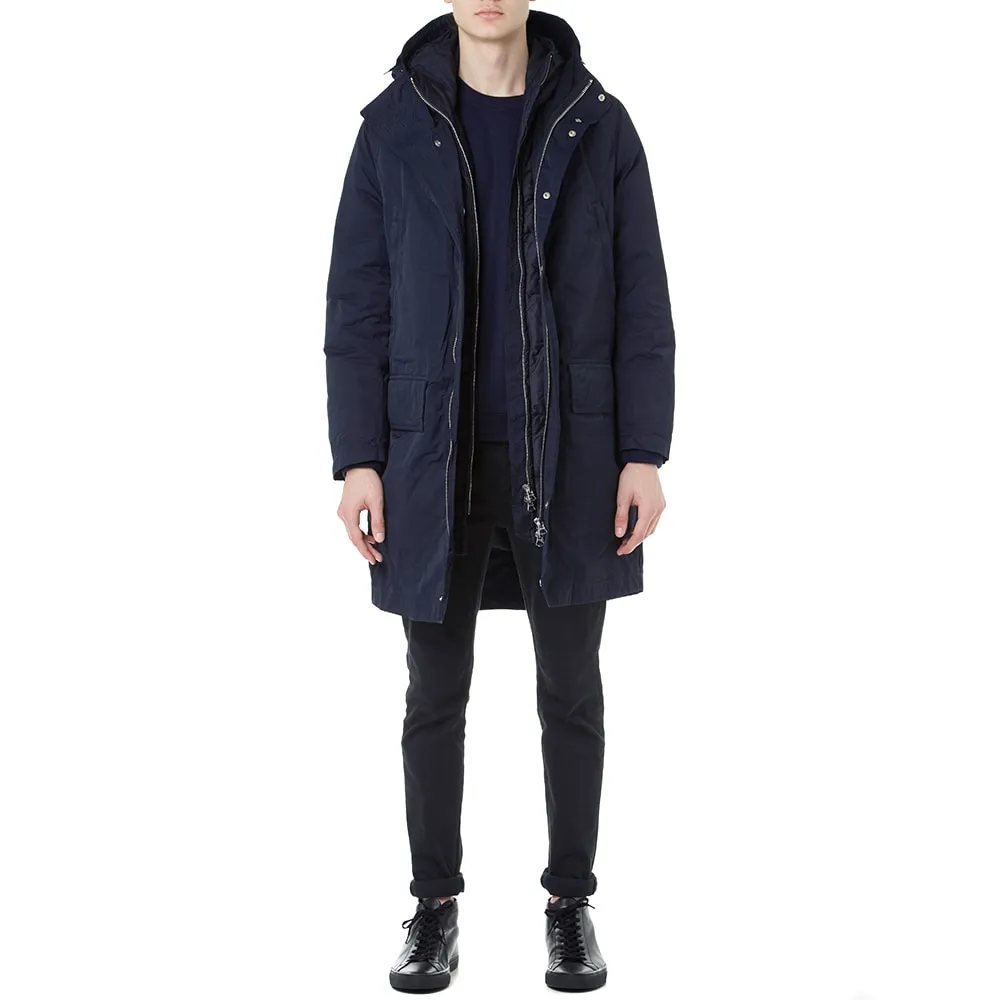 Acne Montreal Double Layer Military ParkaNavy