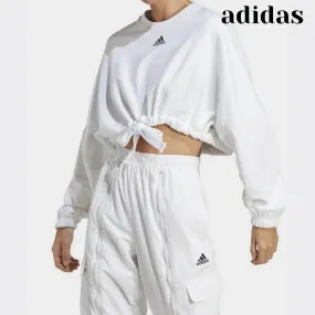 adidas cotton logo hoodies and sweatshirts with ribbed long sleeves