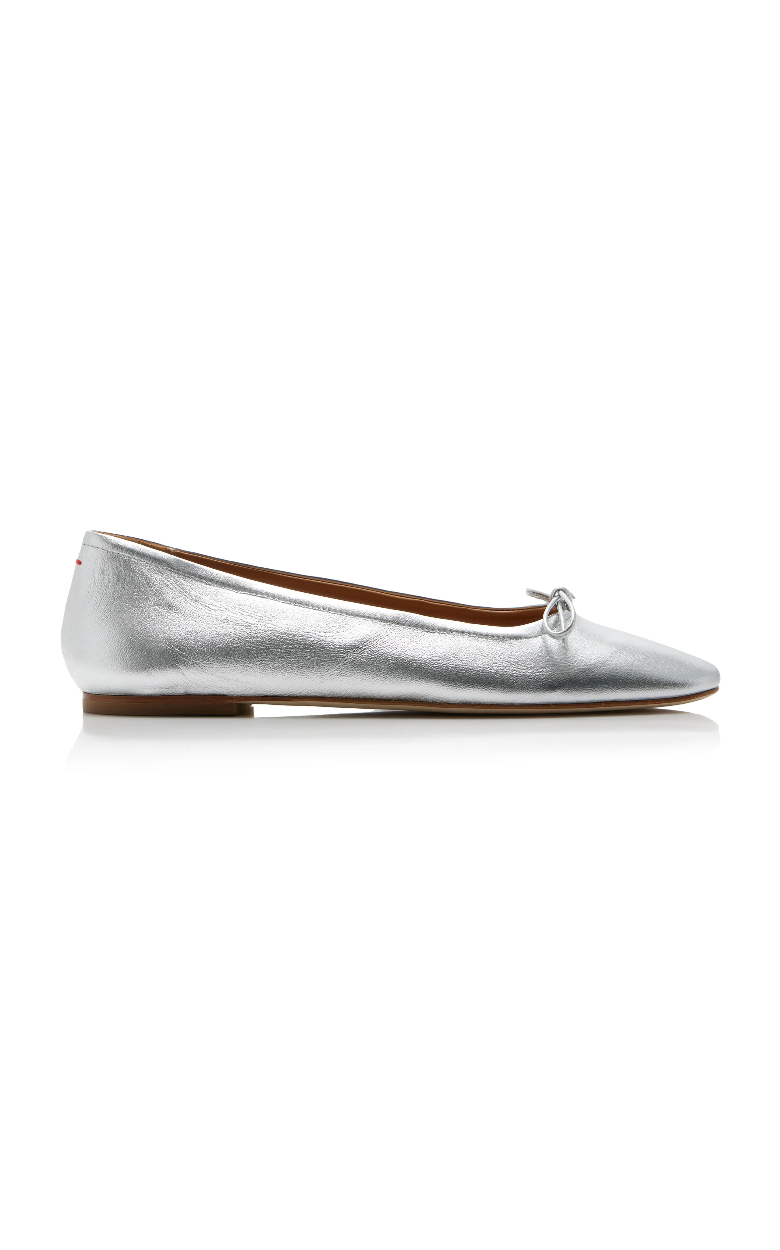 Aeyde Delfina Metallic Leather Flats