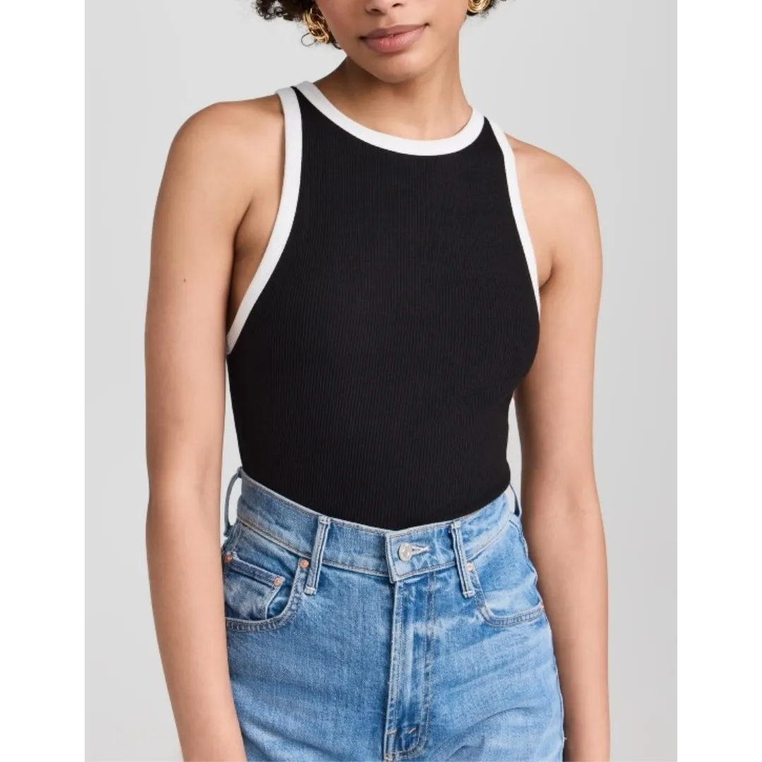 Alice+Olivia Ribbed Cotton Tanks & Camisoles