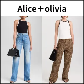 Alice+Olivia Ribbed Cotton Tanks & Camisoles