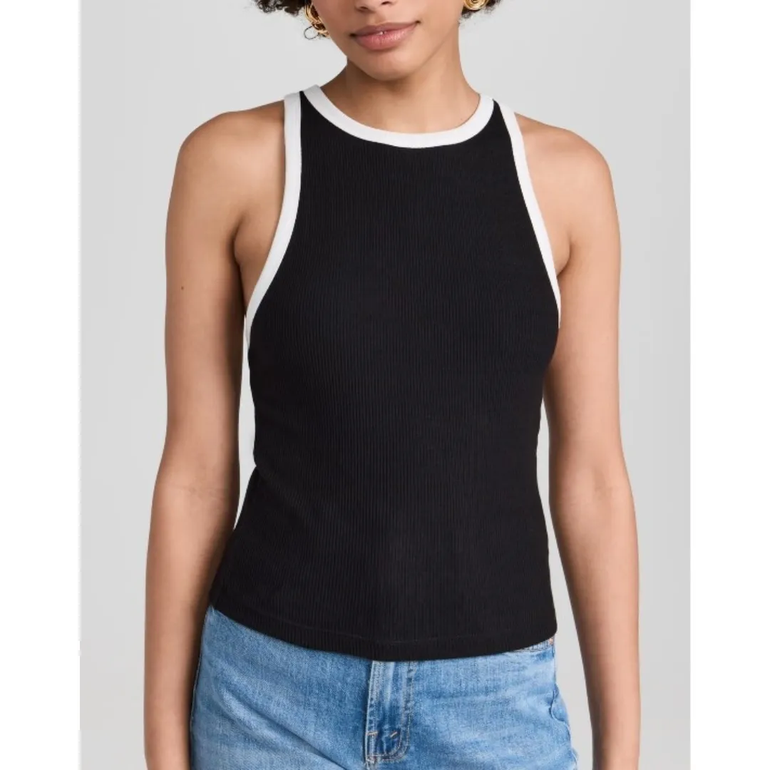 Alice+Olivia Ribbed Cotton Tanks & Camisoles