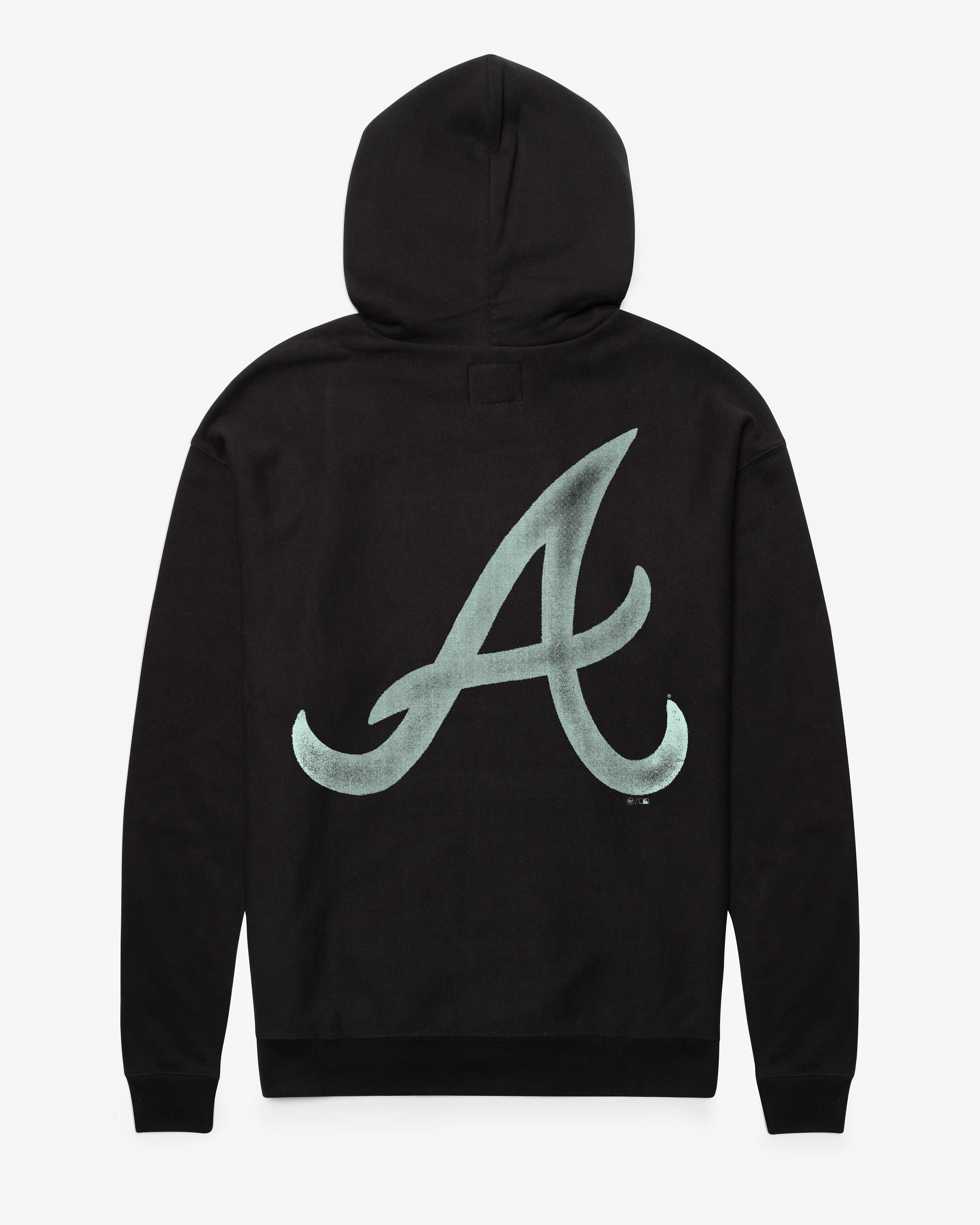 Atlanta Braves hoodie with monogram backer.