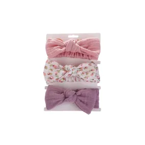 Baby Headband Set: Cotton 3-Piece Collection #2