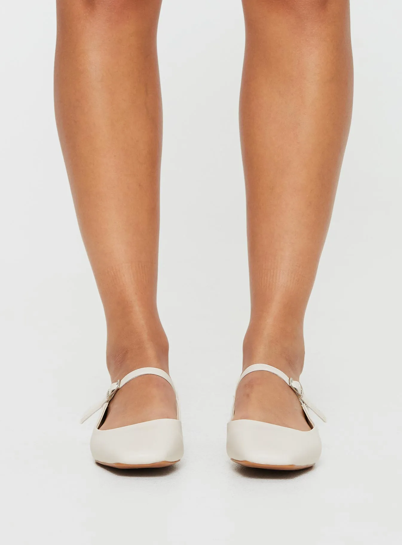 Ballet Flats Cream Rugrebekka