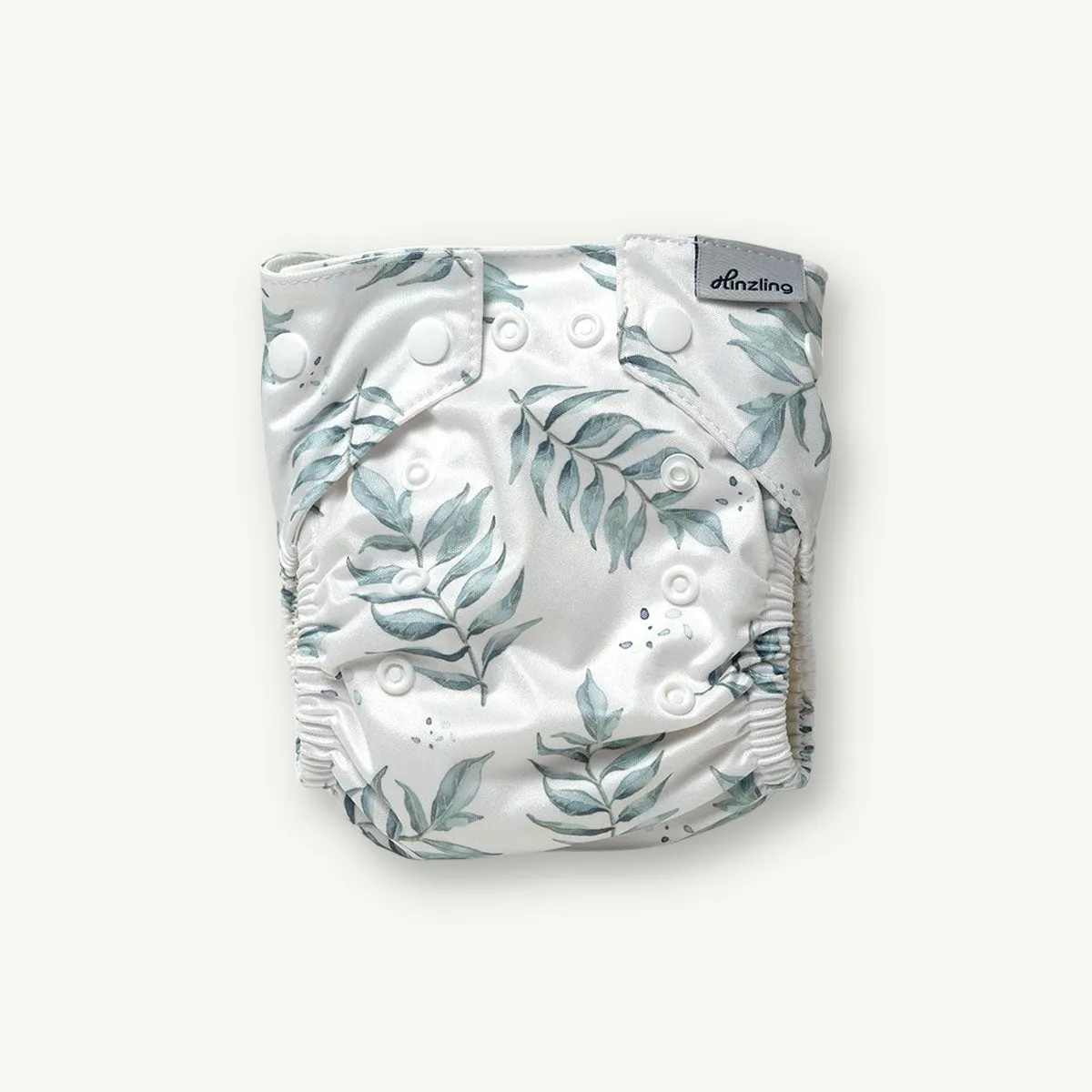 Bamboo Leaf Print Baby Pants | Fresh Green Design