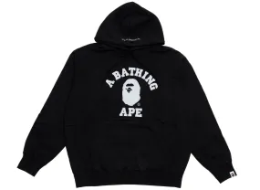 Bape Black Overdye College Pullover Hoodie