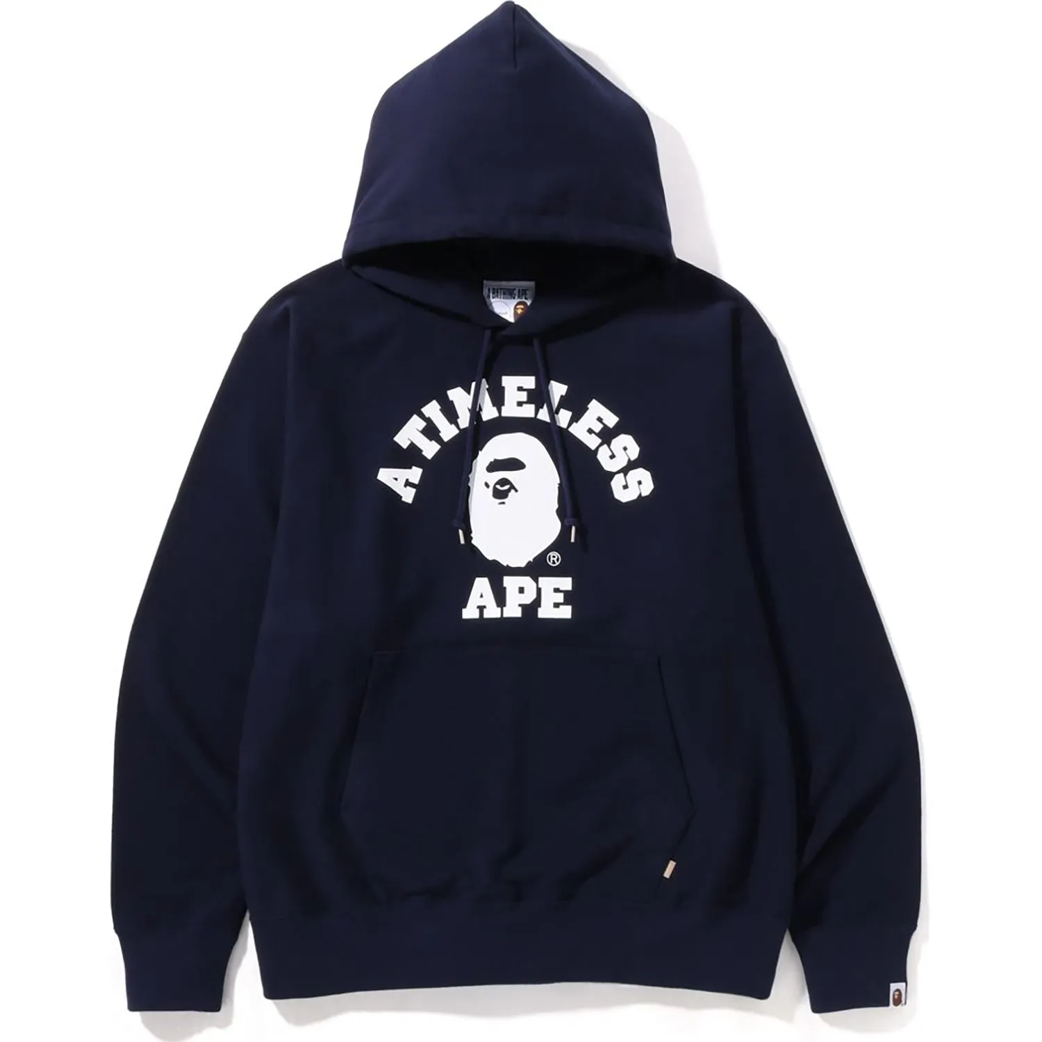 BAPE X JJJJOUND men's relaxed classic college pullover hoodie