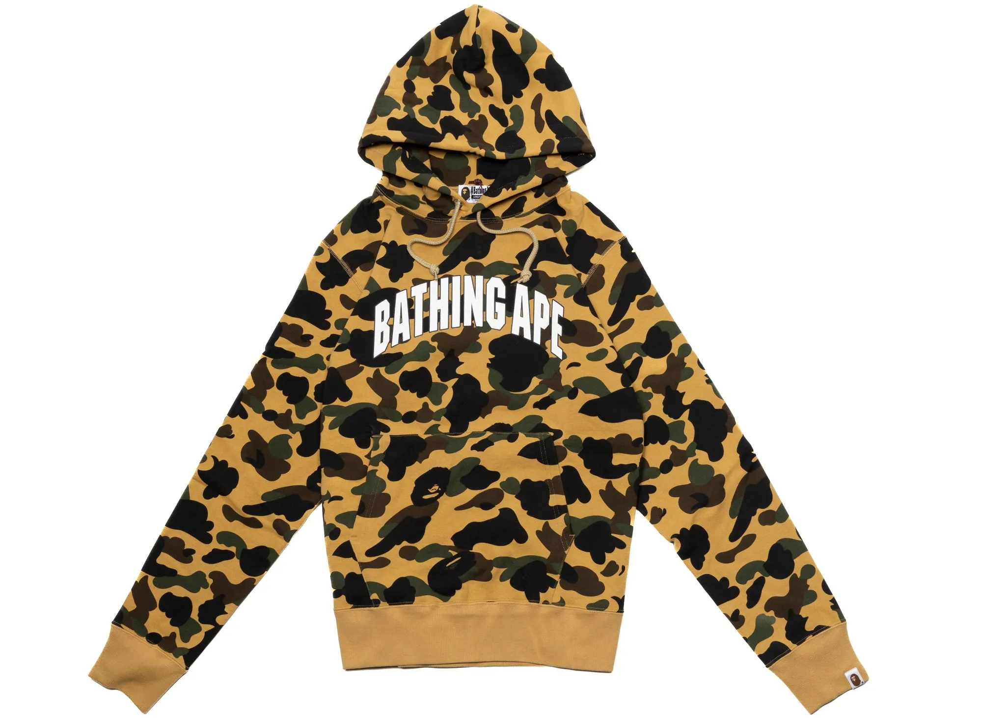 Bape yellow camo hoodie