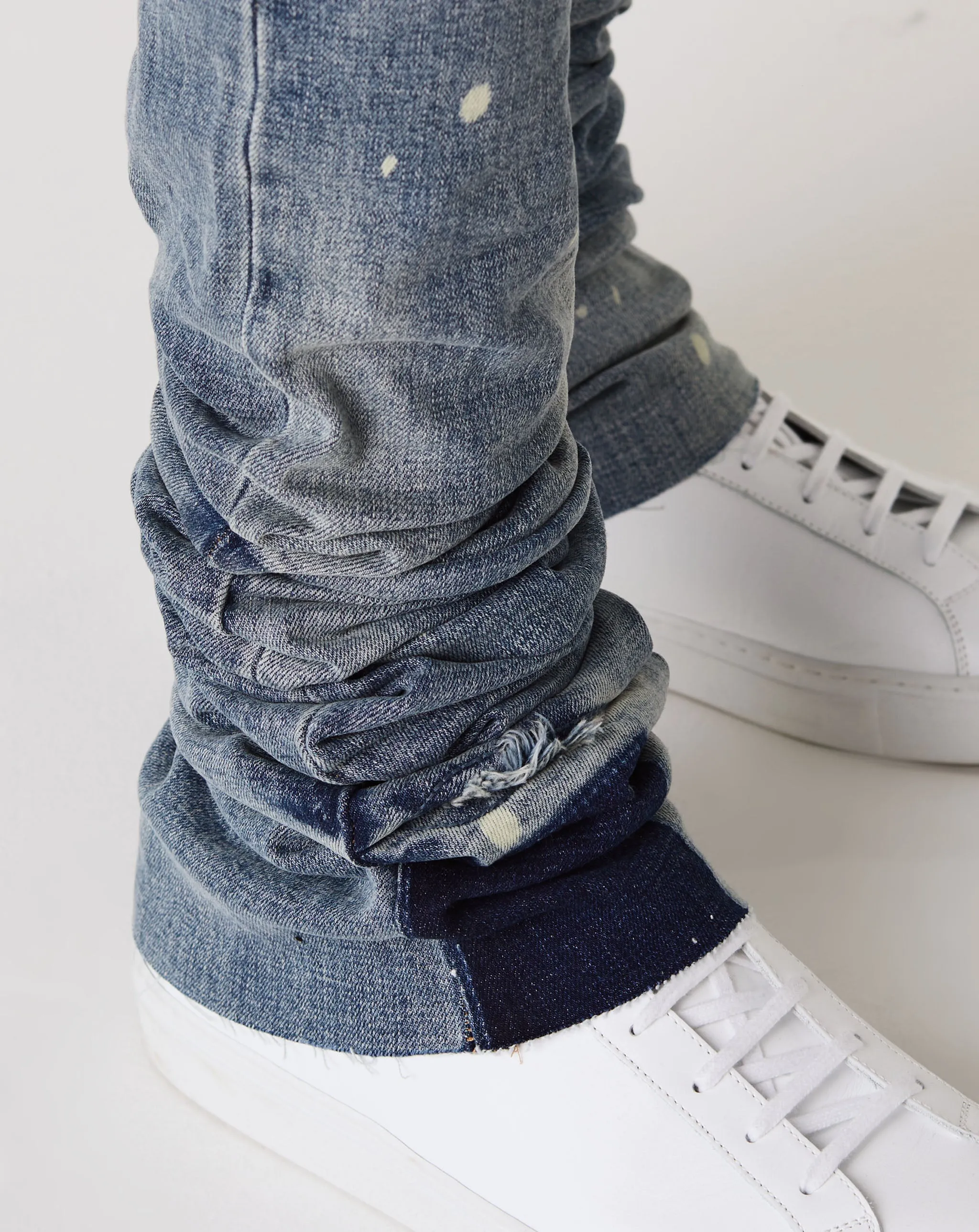 Barcelona Stacked Denim Jeans - Trendy and Stylish