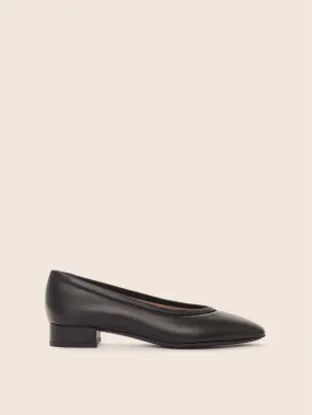 Black ballerina shoes by Torza