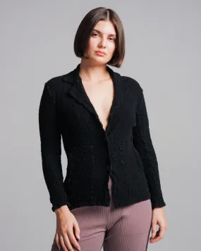 Black Classic Cauliflower Blazer