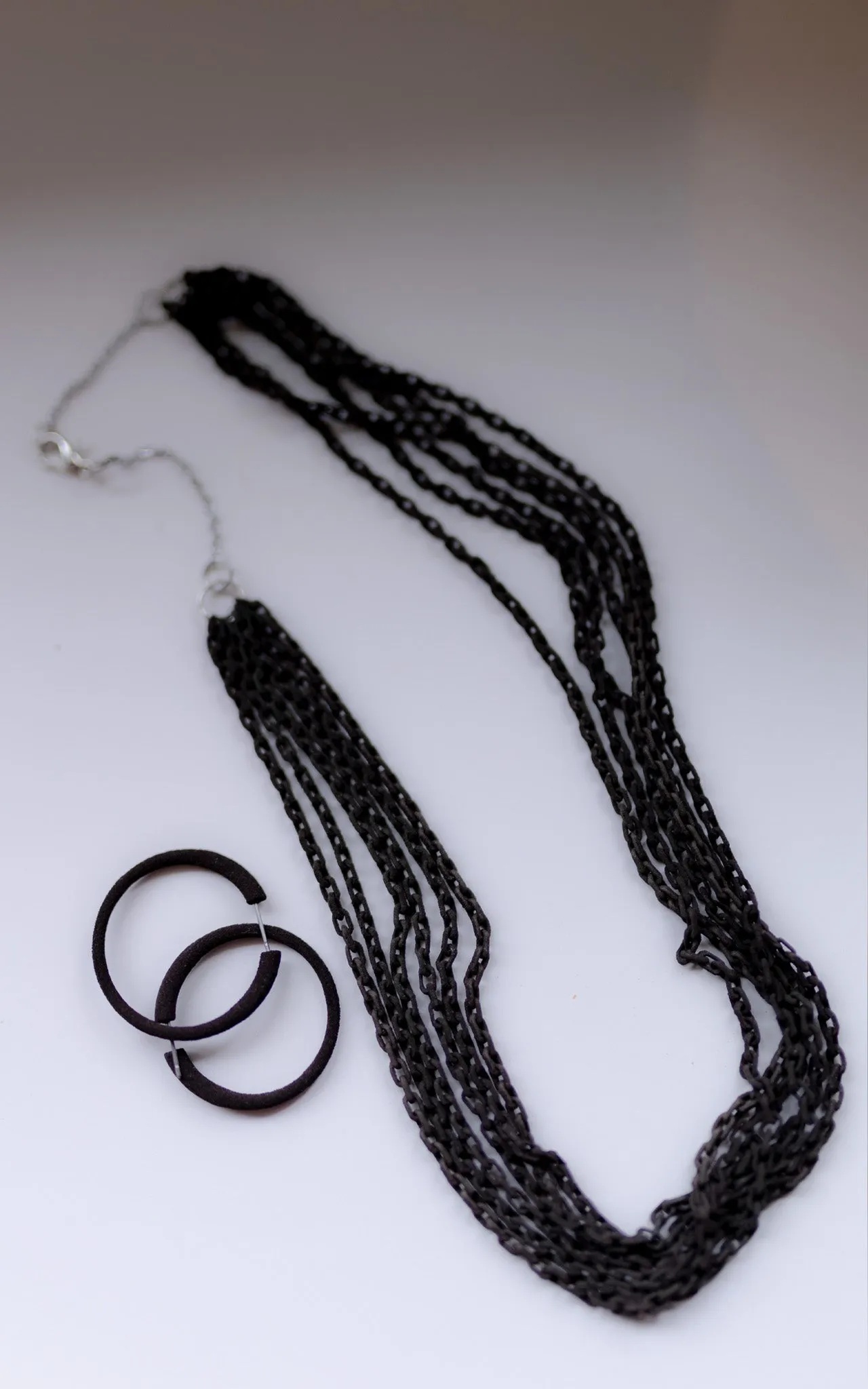 Black modern jewelry gift set