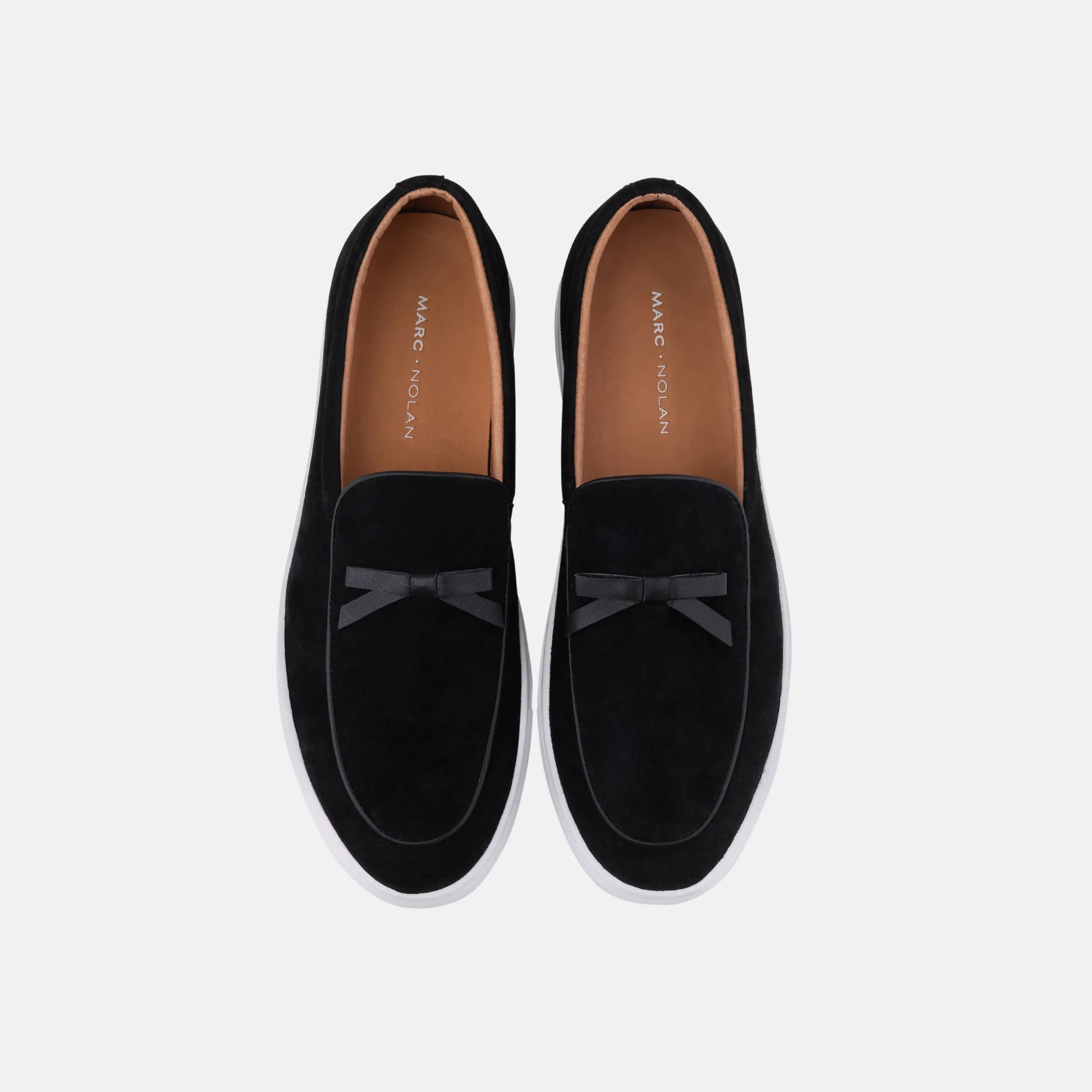 Black Suede Belgian Loafer Sneakers