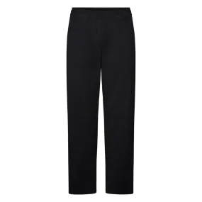 Black Twill Pants with Vibrant Colors