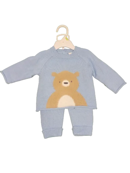 BLUE BEAR SWEATER SET