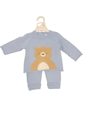 BLUE BEAR SWEATER SET