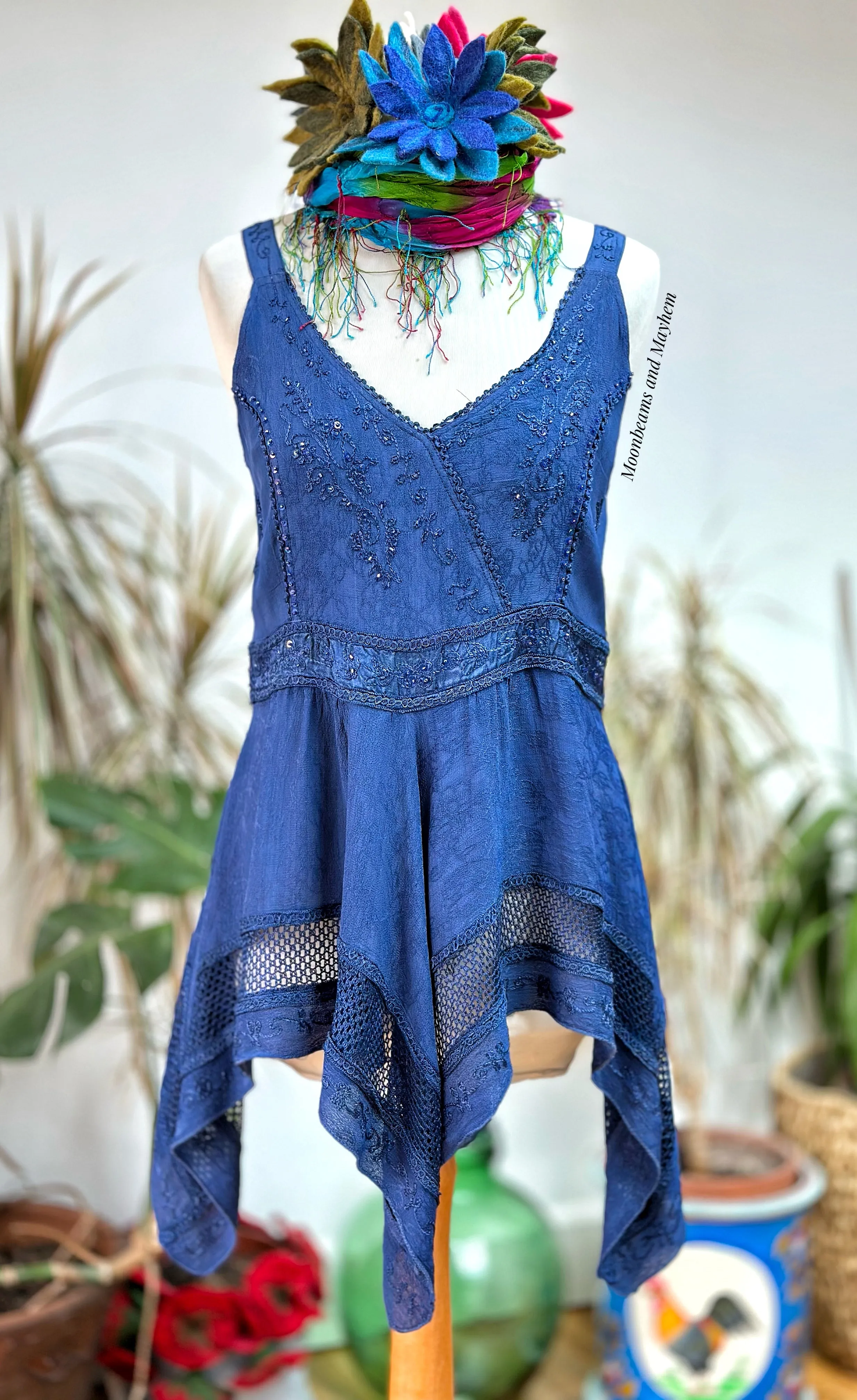 BLUE KAYSHA SUMMER VEST TOP SIZE S/M