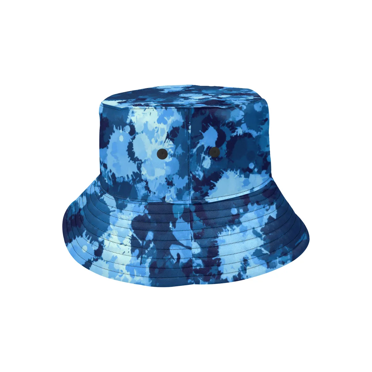 Blue Paint Splatter Camo Hat