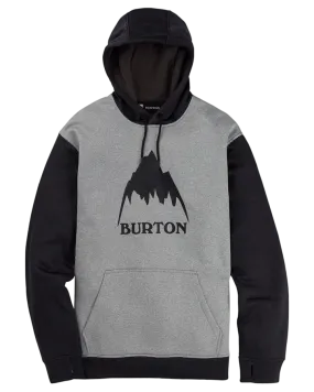 Burton Men's Gray Heather/True Black Oak Pullover Hoodie