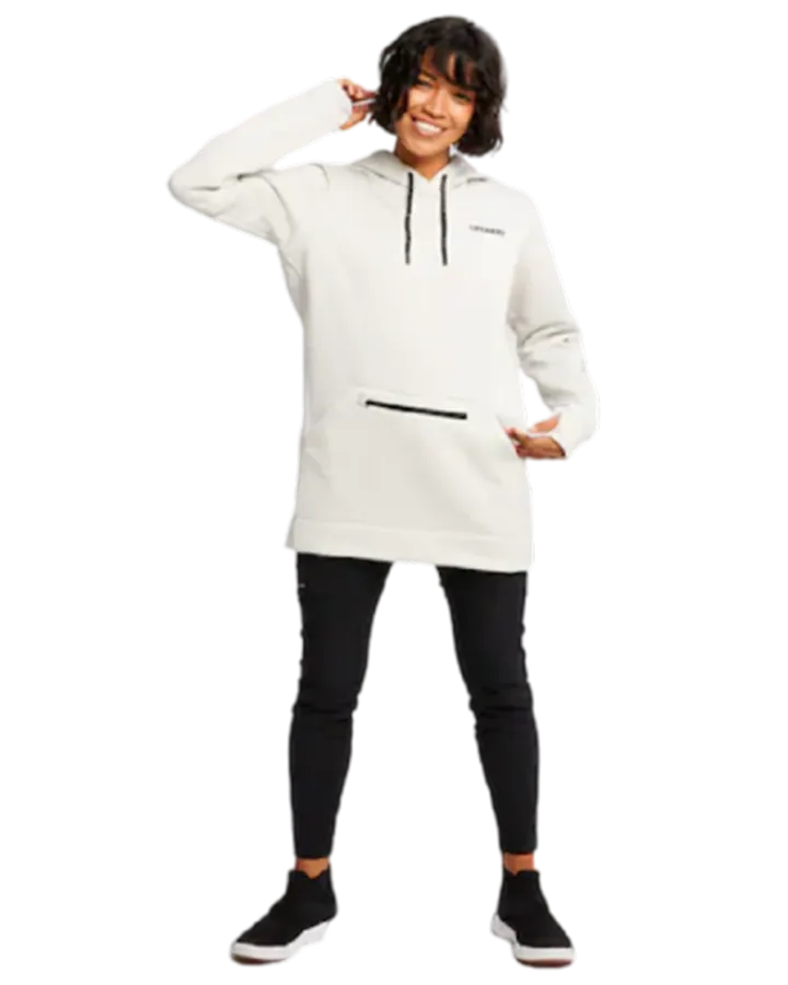 Burton Women's Oak Hoodie, Stout White Heather