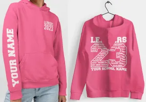 Candyfloss Pink Leavers Hoodie, Schools, Colleges, Universities & Clubs 2023