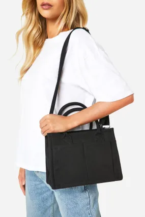 Canvas Front Pocket Tote Bag