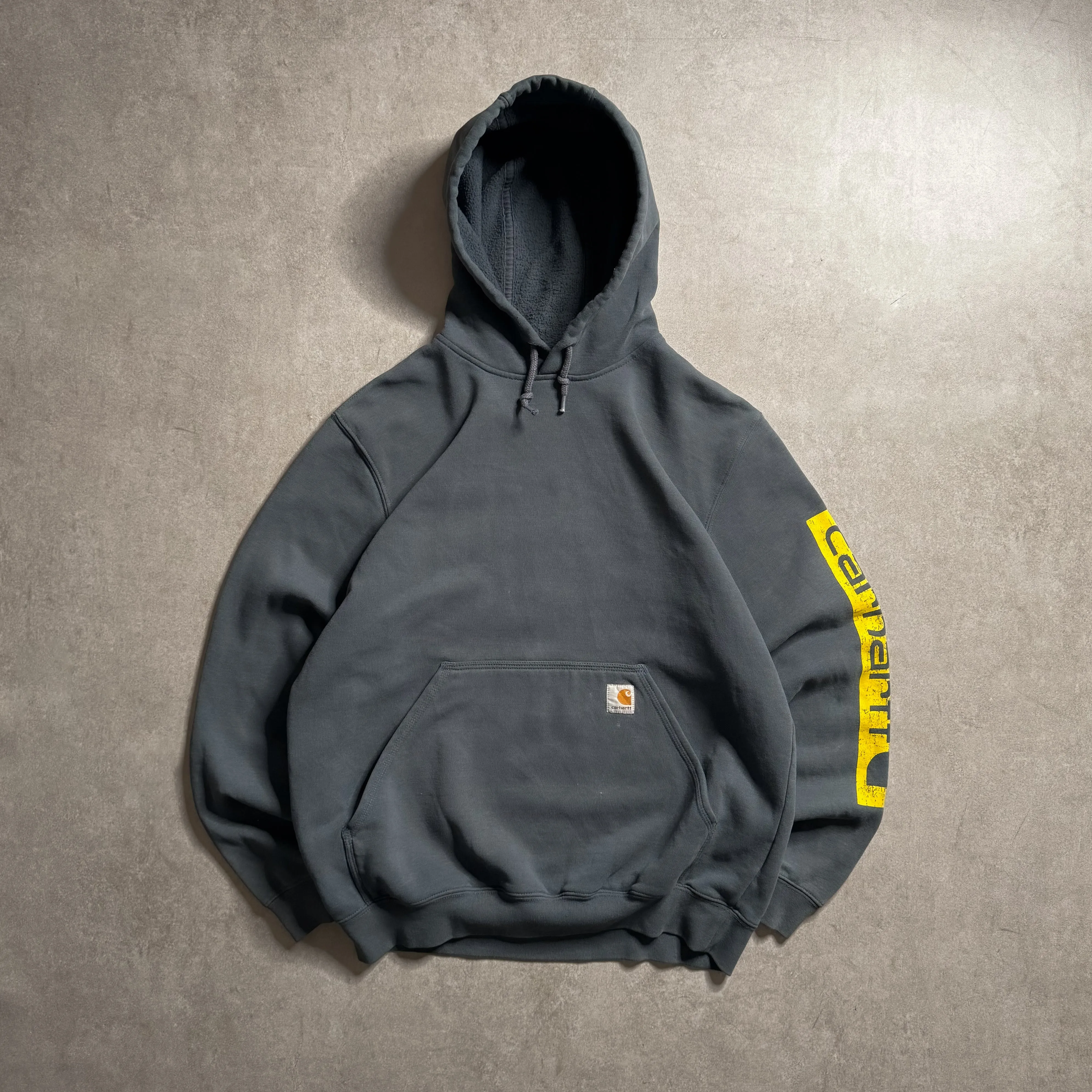 Carhartt Grey Logo Hoodie - M