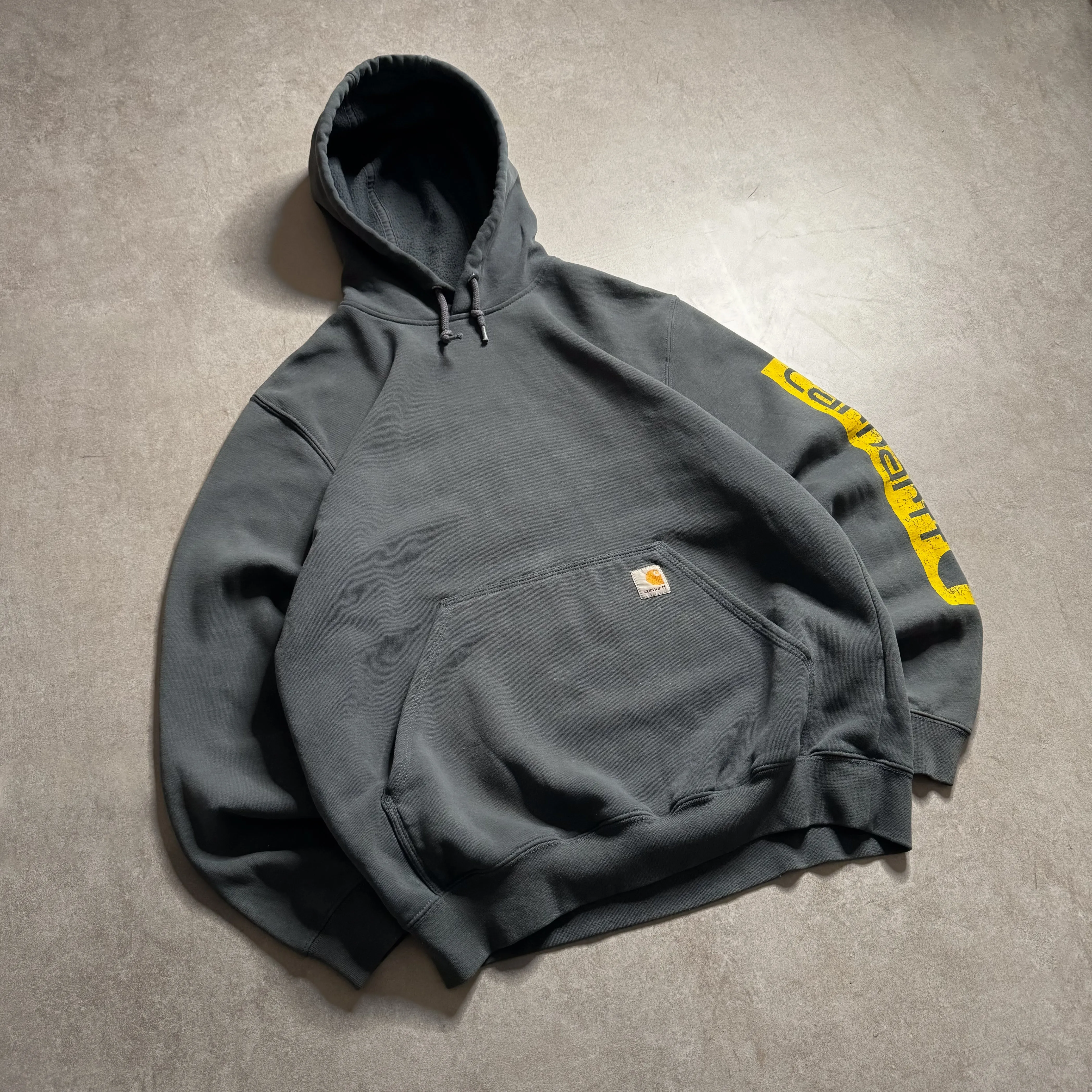 Carhartt Grey Logo Hoodie - M