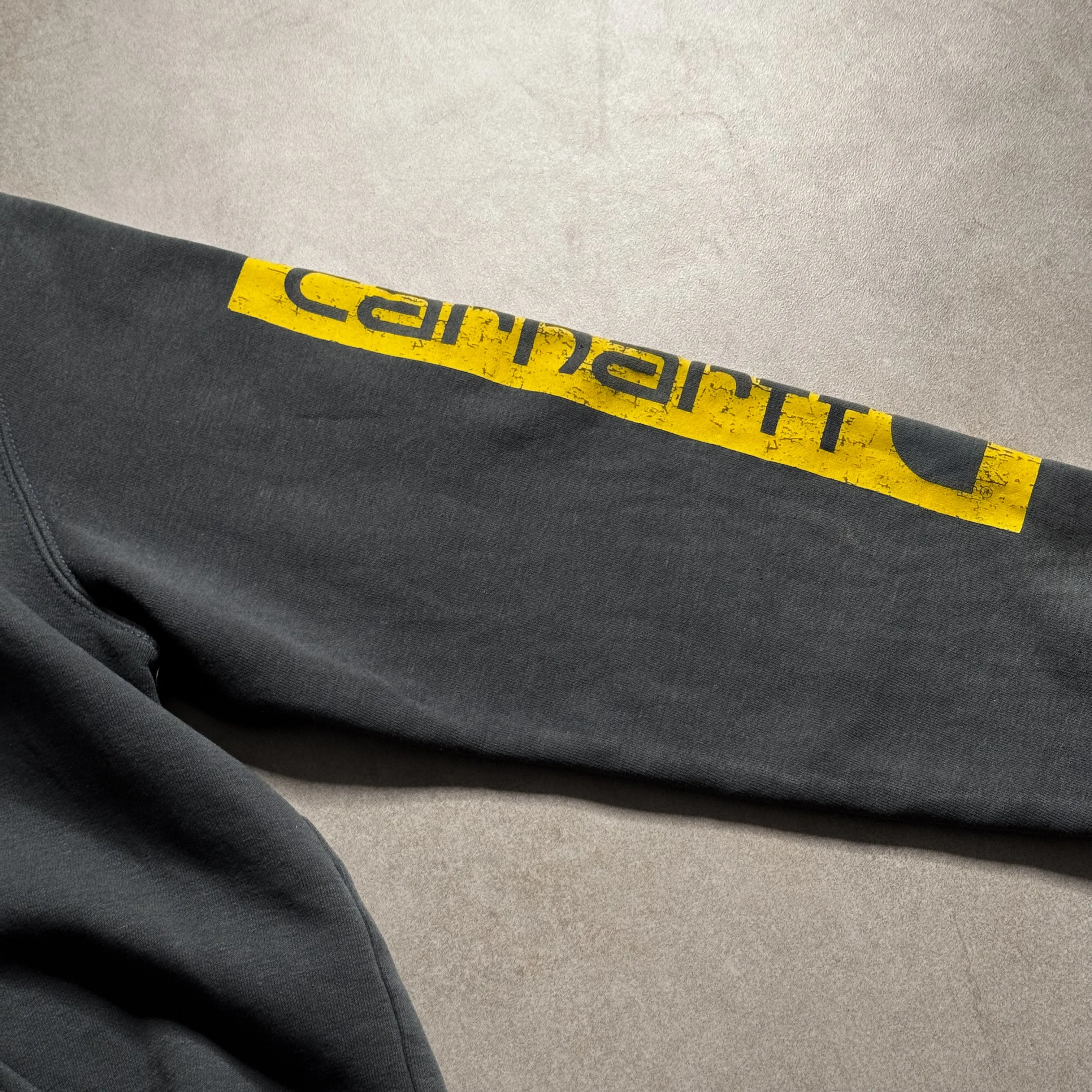 Carhartt Grey Logo Hoodie - M