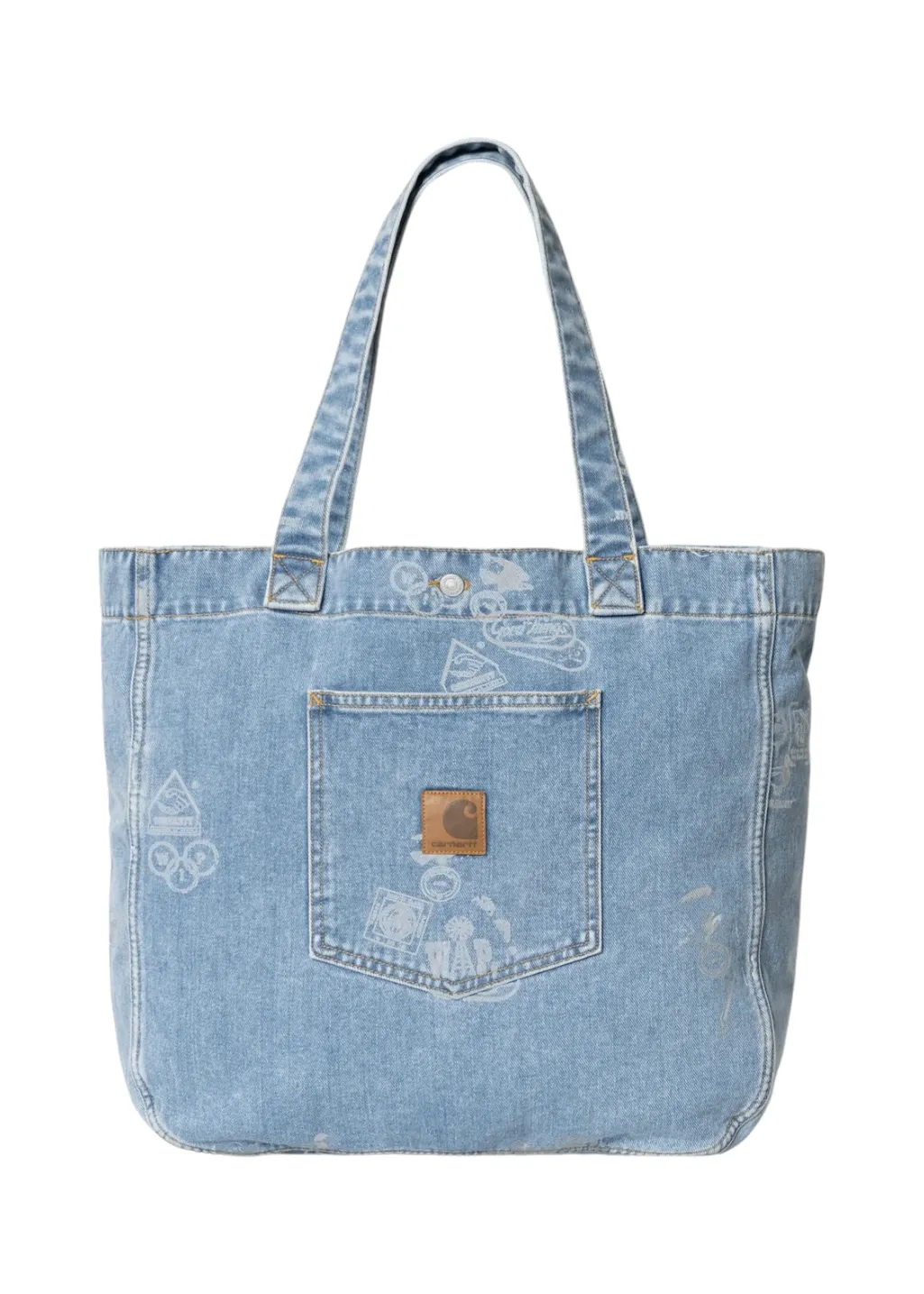 Carhartt WIP - Stamp Tote Bag - Blue Bleached