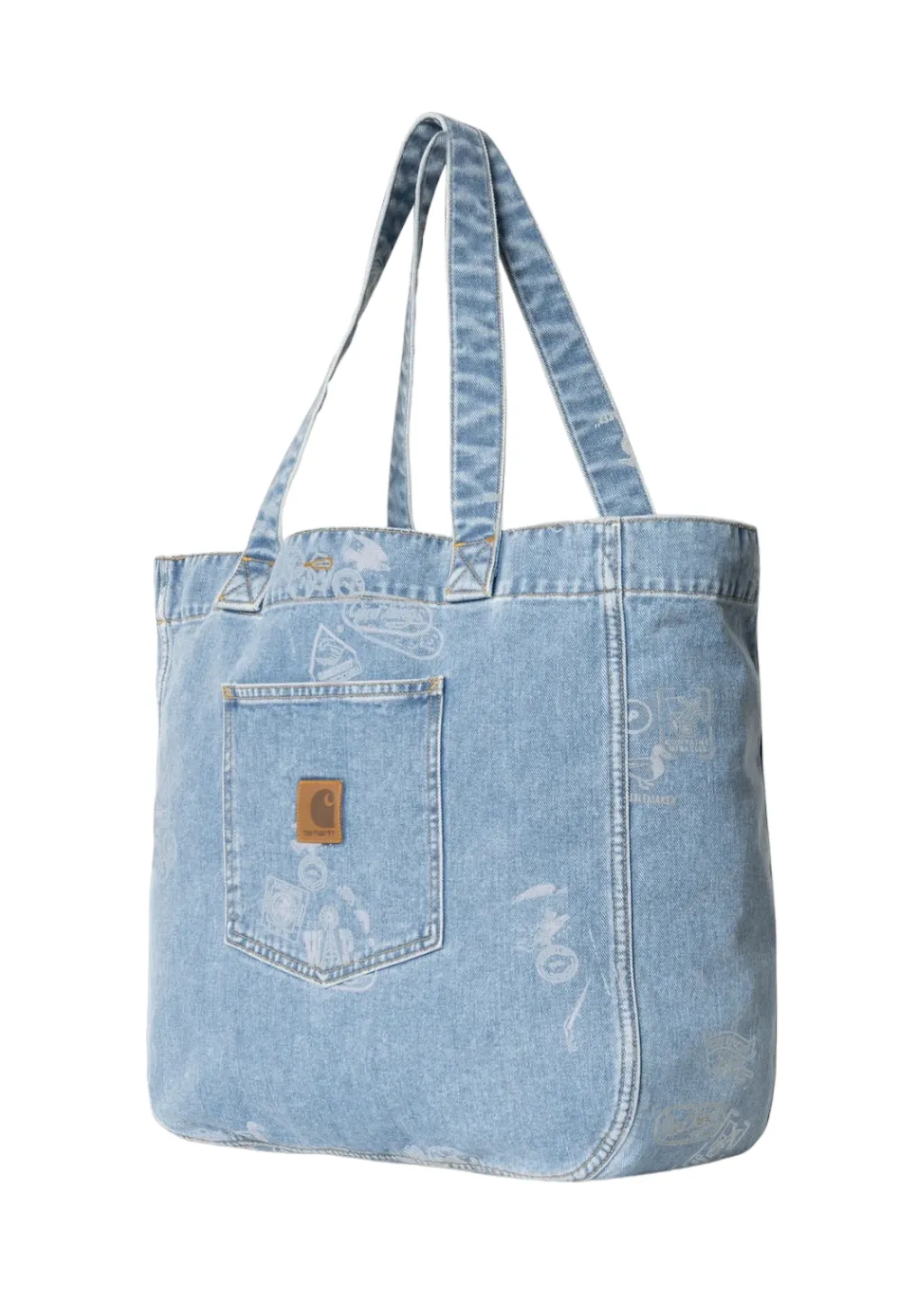 Carhartt WIP - Stamp Tote Bag - Blue Bleached