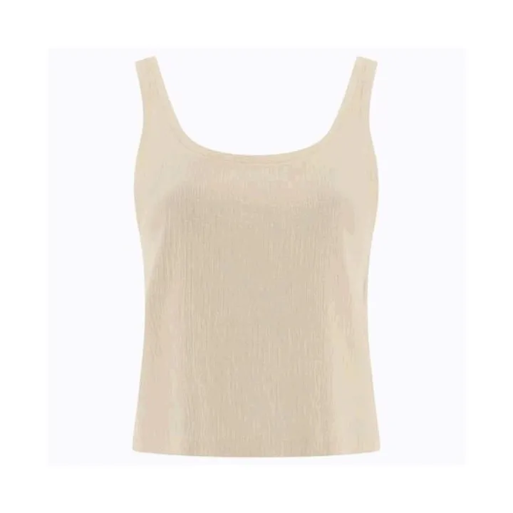 CELINE | Silk Rib Crew Neck Tanks & Camisoles with Plain Design