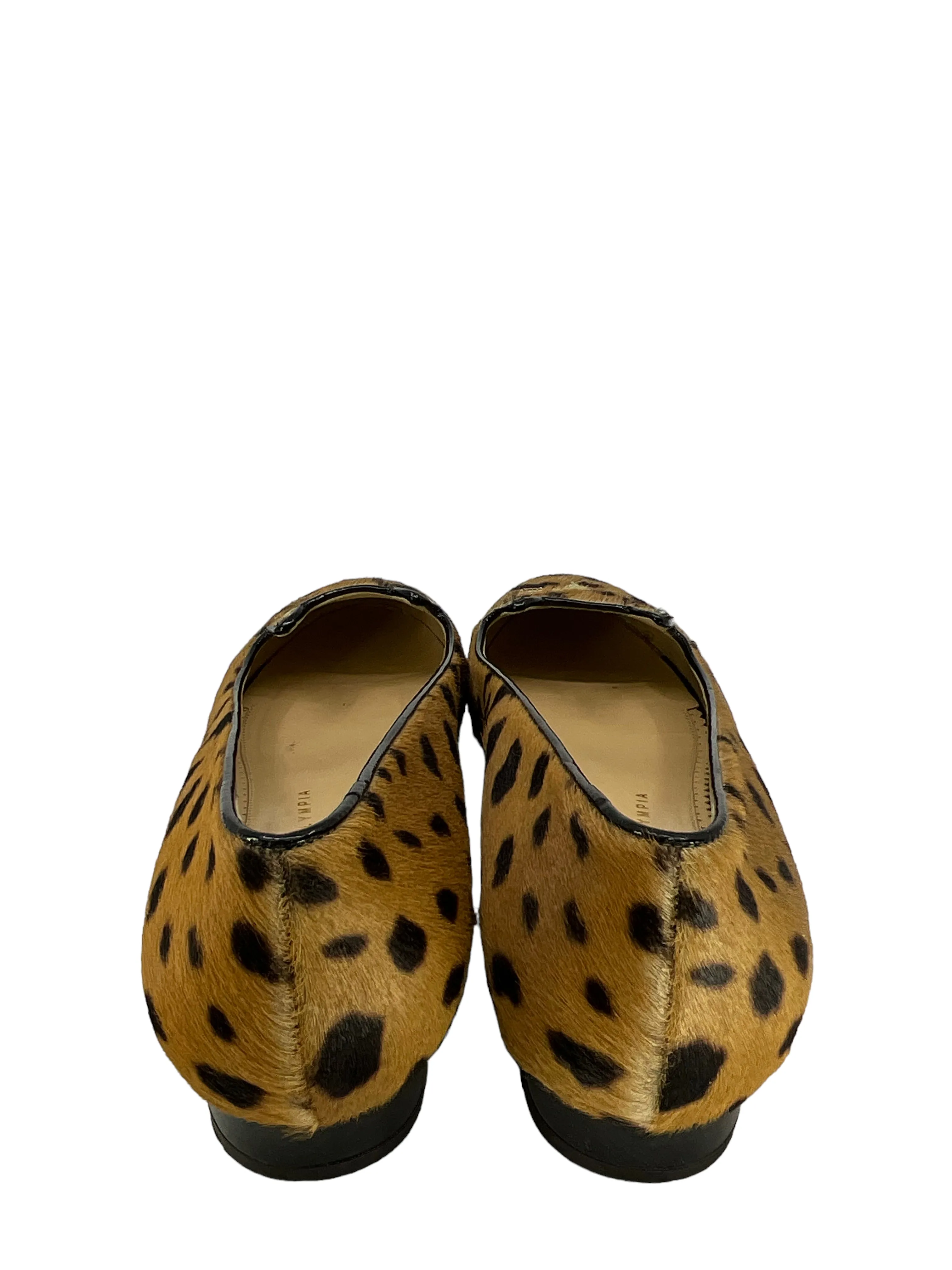 Charlotte Olympia Leopard Print Kitty Cat Flats Size 11