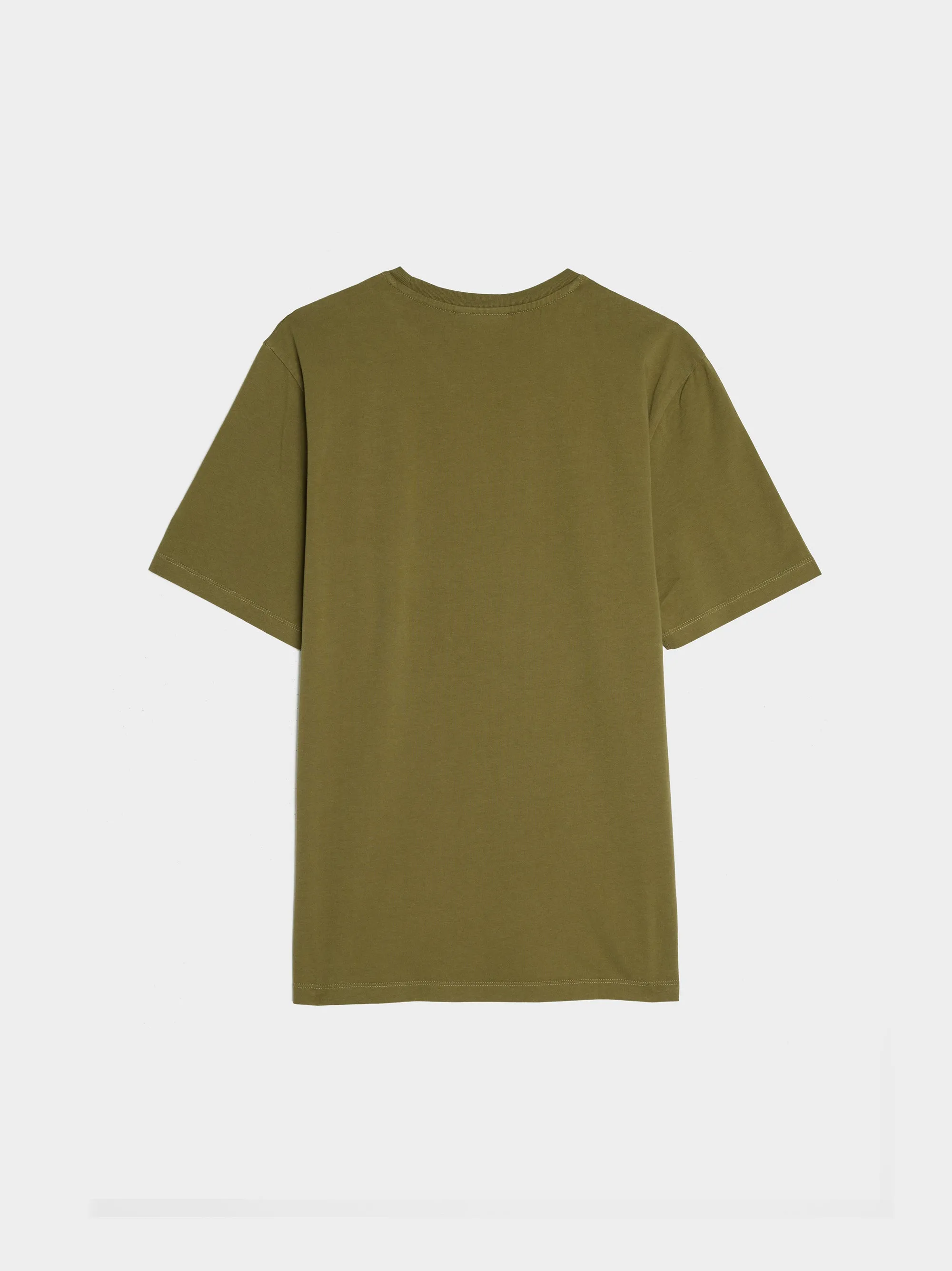 Chillax Fox Patch Regular Tee Shirt, Military Green