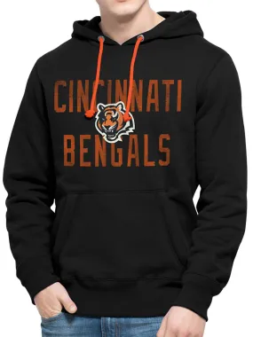 Cincinnati Bengals 47 Brand Black Cross-Check Pullover Hoodie Sweatshirt